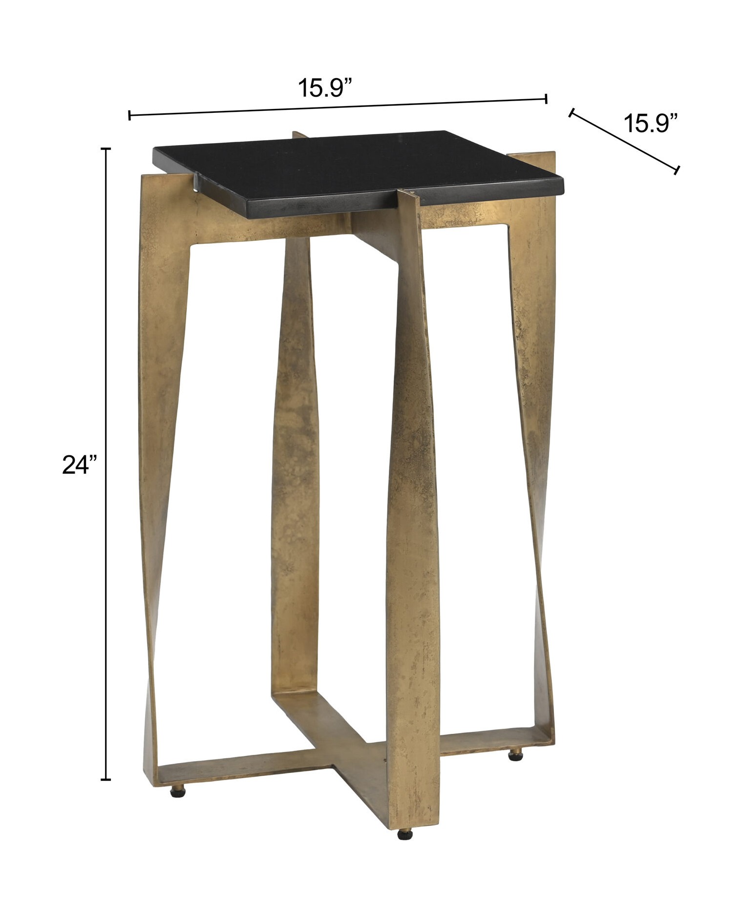 Noara Marble Top Square Accent Table