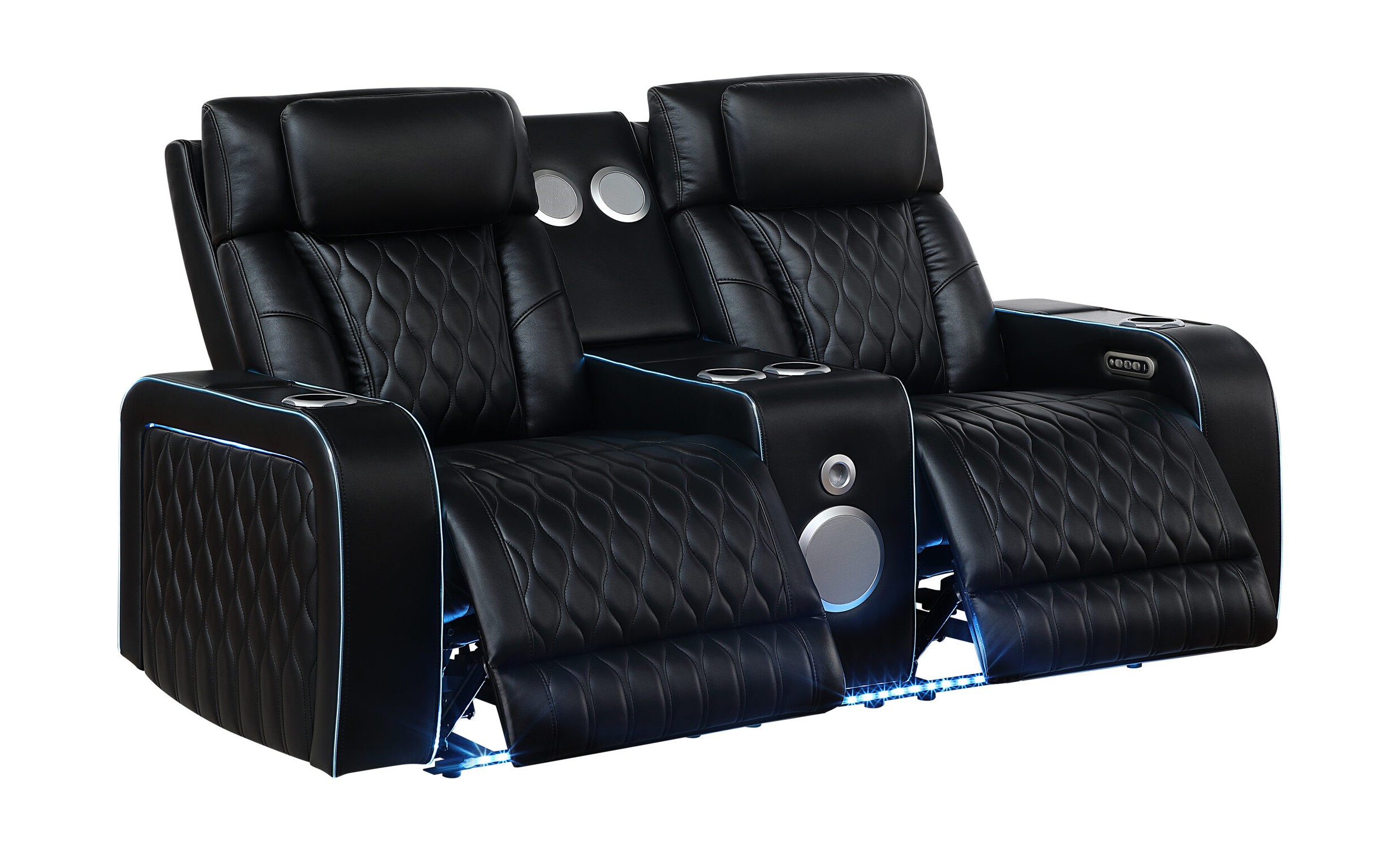 Electra Faux Leather Reclining Loveseat