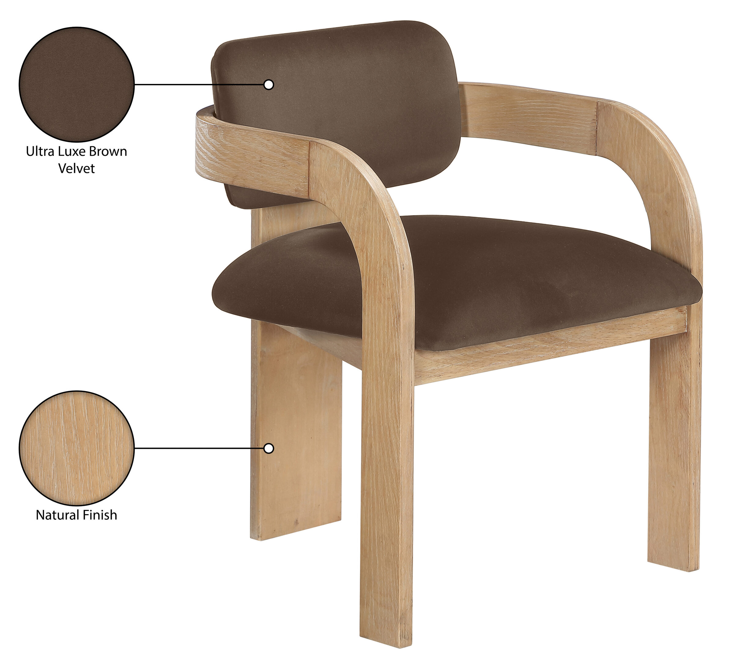 Cedra Velvet Dining Chair