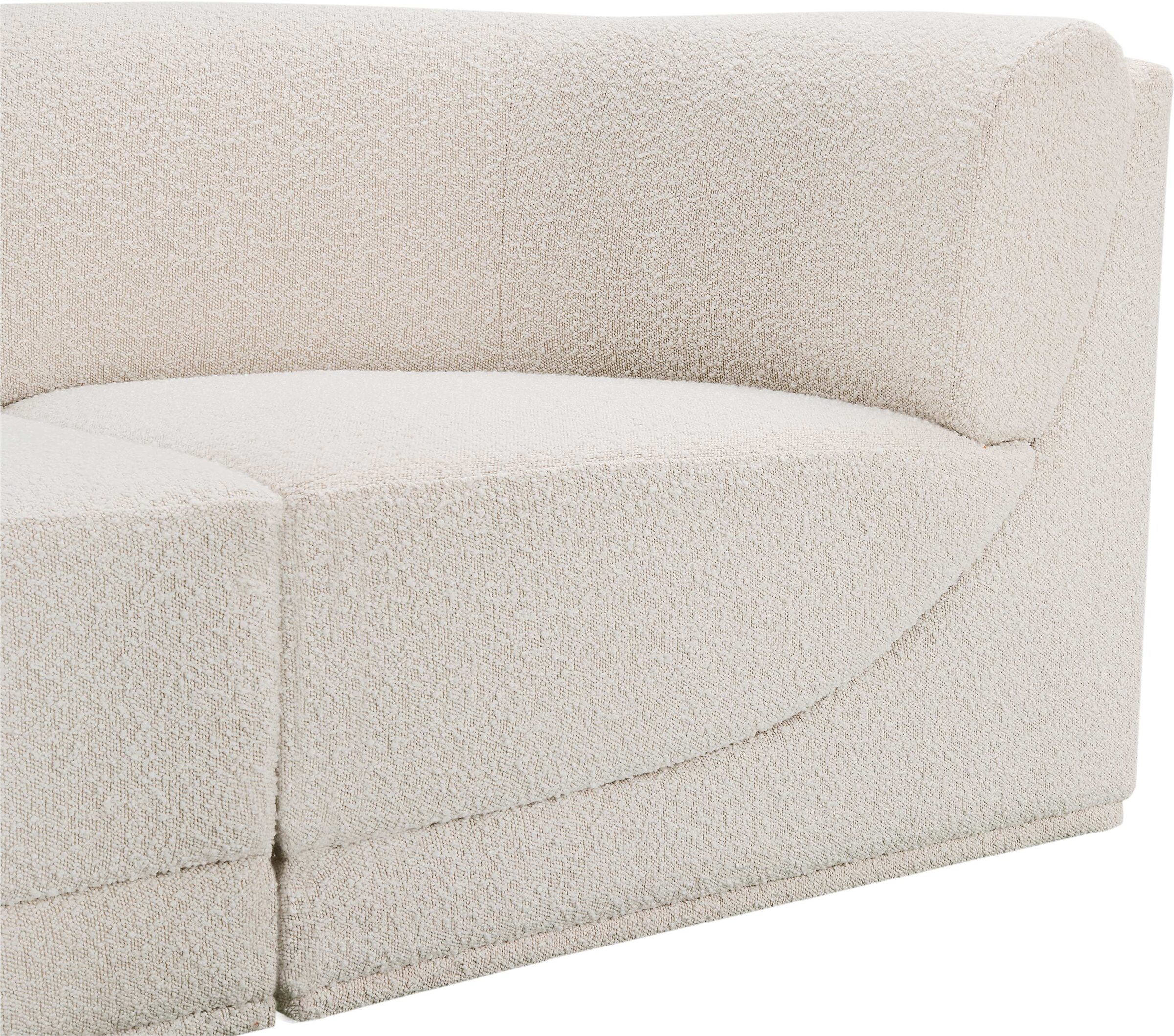 Ollie 158-inch Boucle 6-Piece Modular L-Shape Sectional