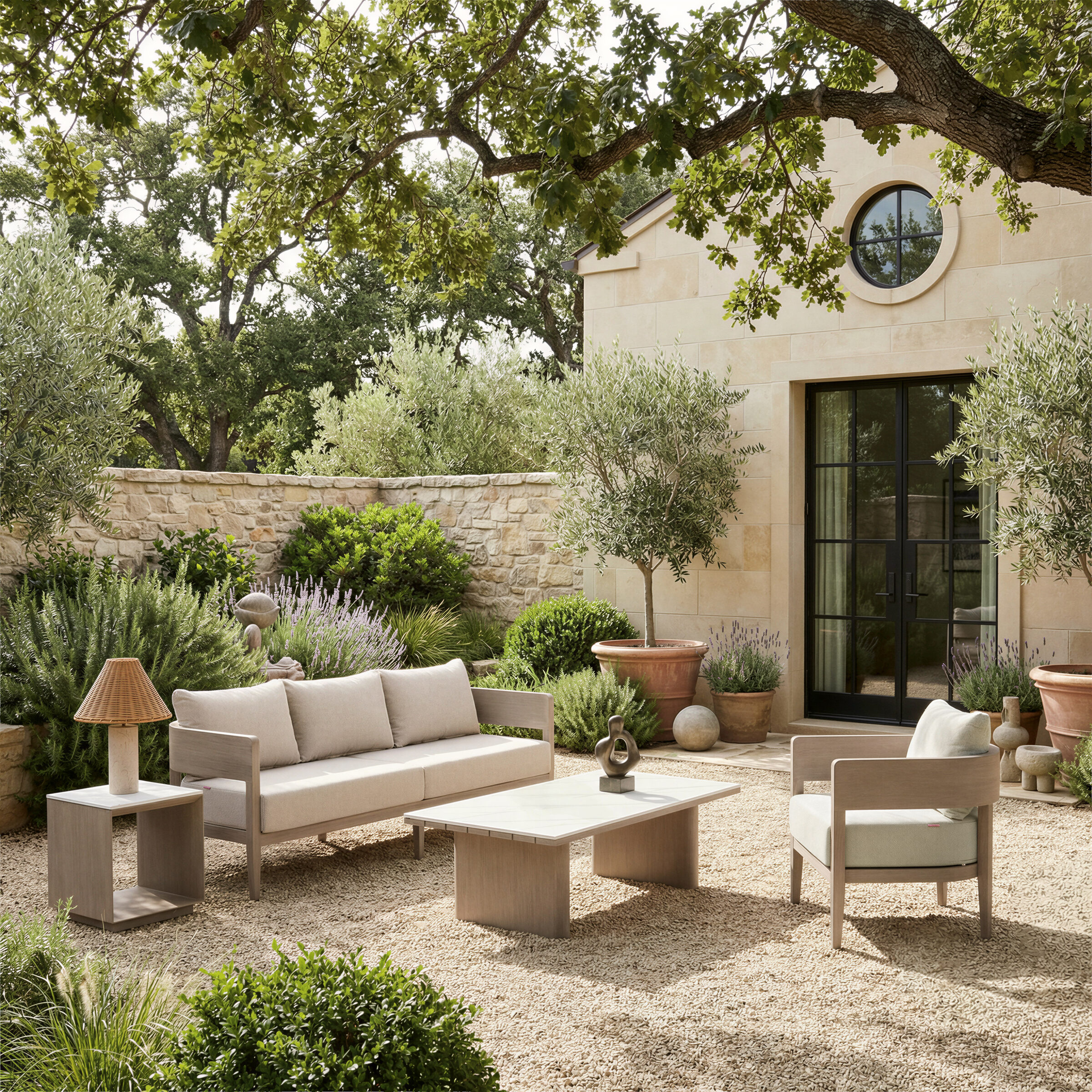 Foret Outdoor Fabric Armchair
