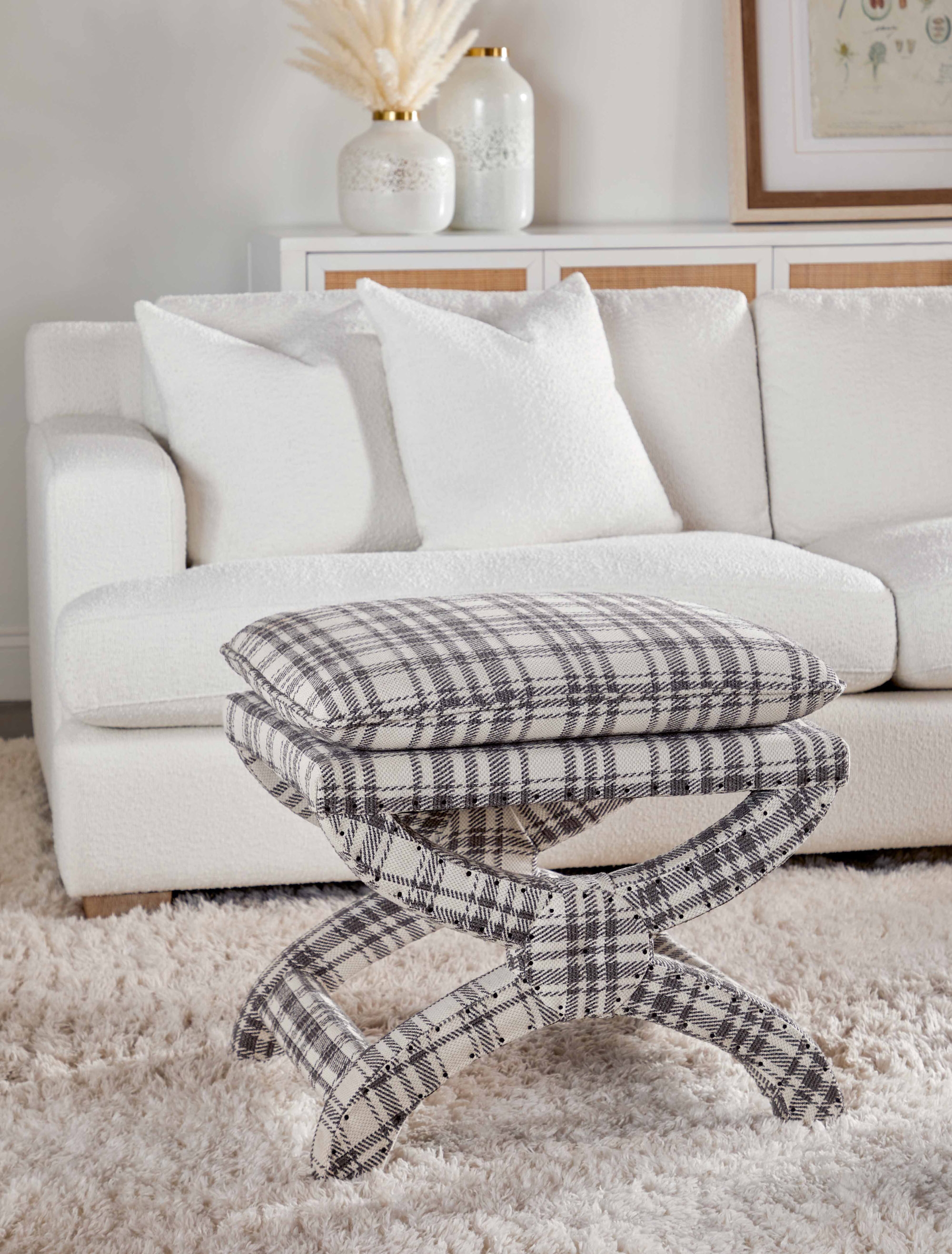 Dean 92" Polyester Fabric California Casual Sofa