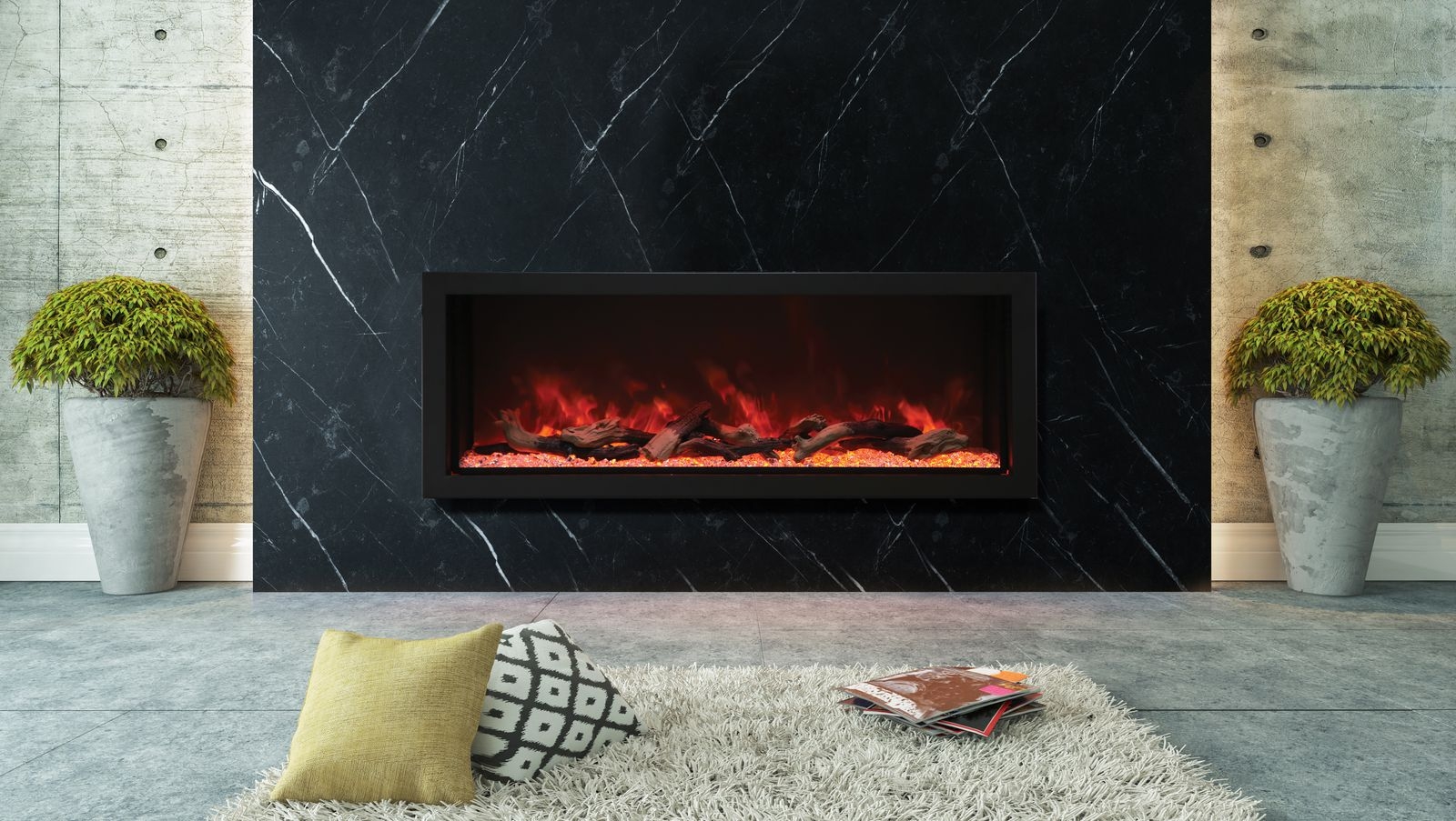 Panorama DEEP XT Glass Electric Fireplace