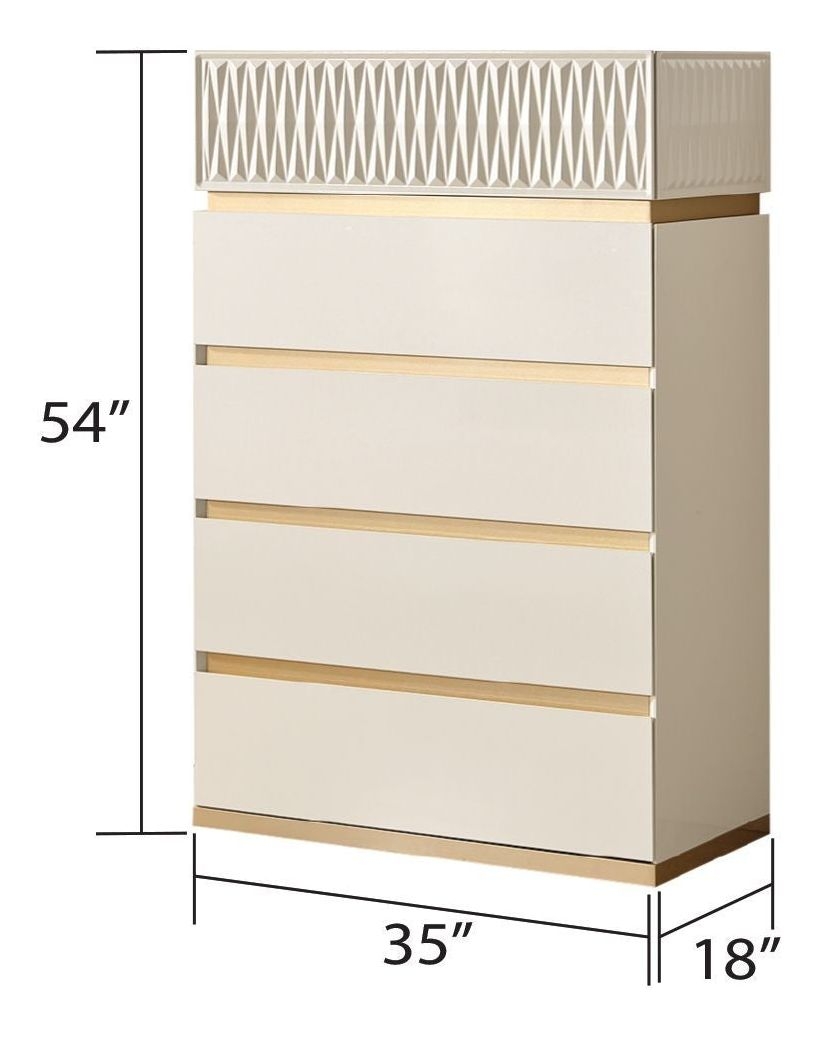 Delfano Wood Veneer Bedroom Set