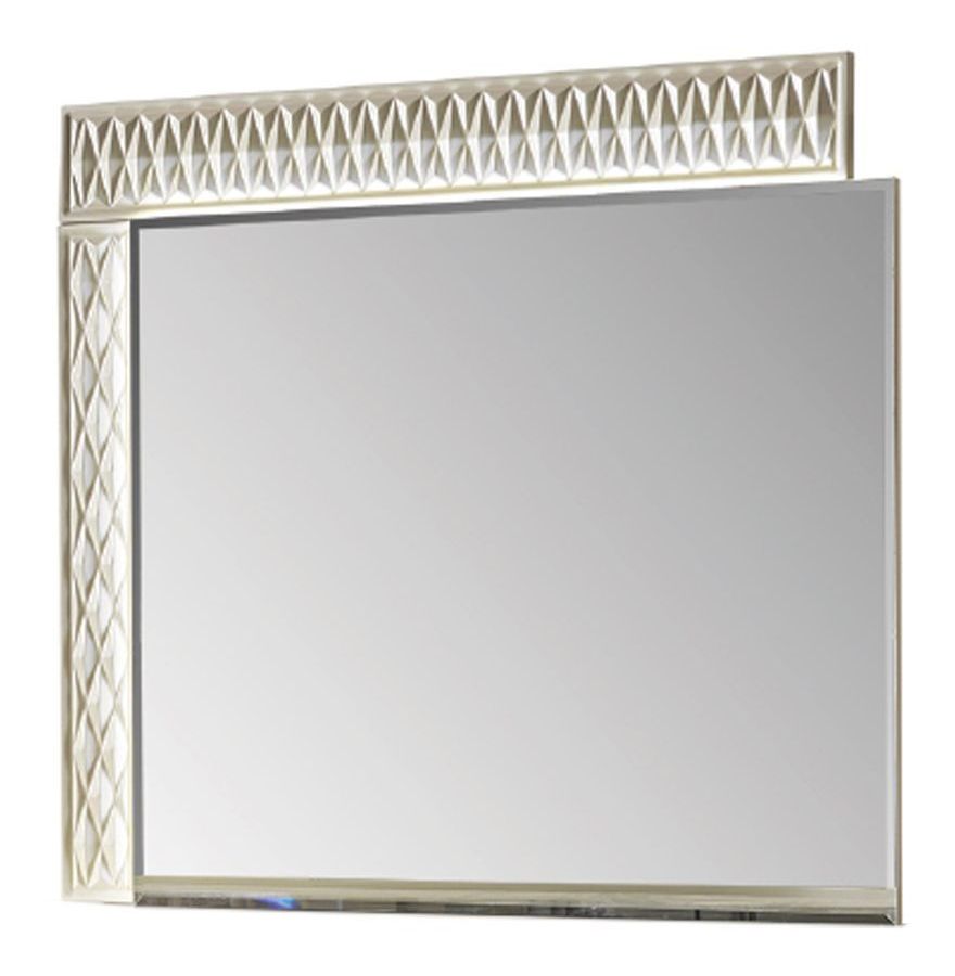 Delfano Wood Veneer Rectangular Mirror