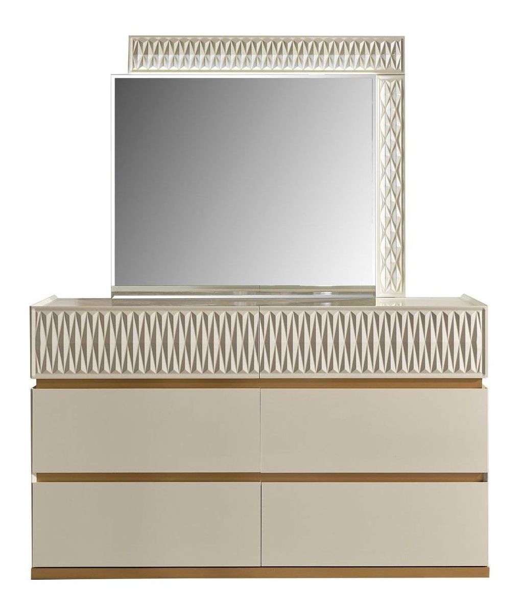 Delfano Wood Veneer Rectangular Mirror