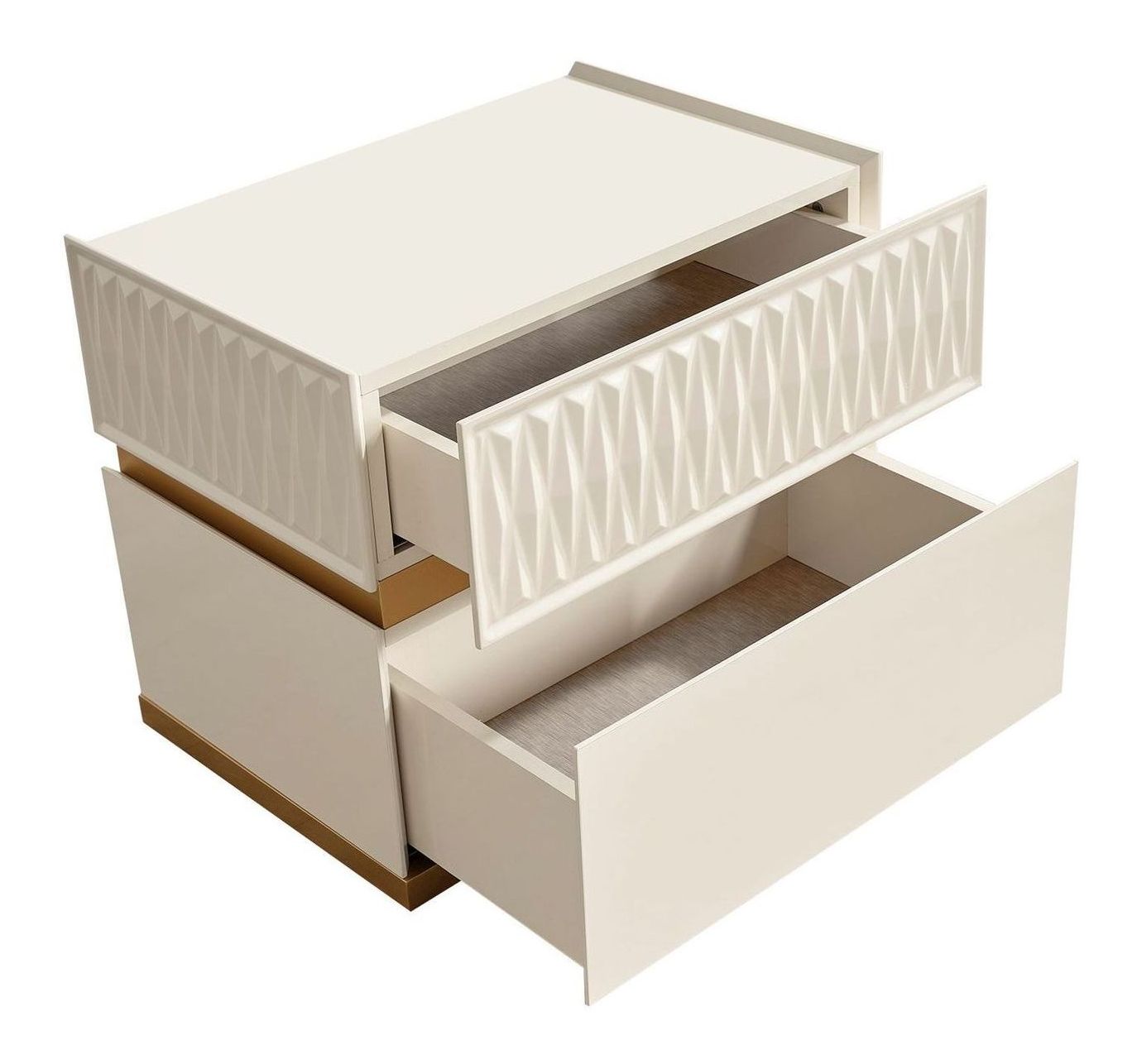 Delfano 2-Drawer Wood Veneer Nightstand
