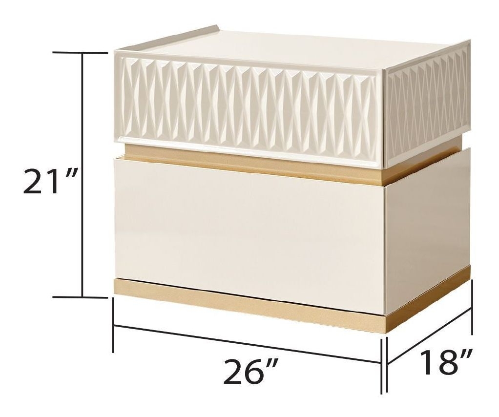 Delfano Wood Veneer Bedroom Set