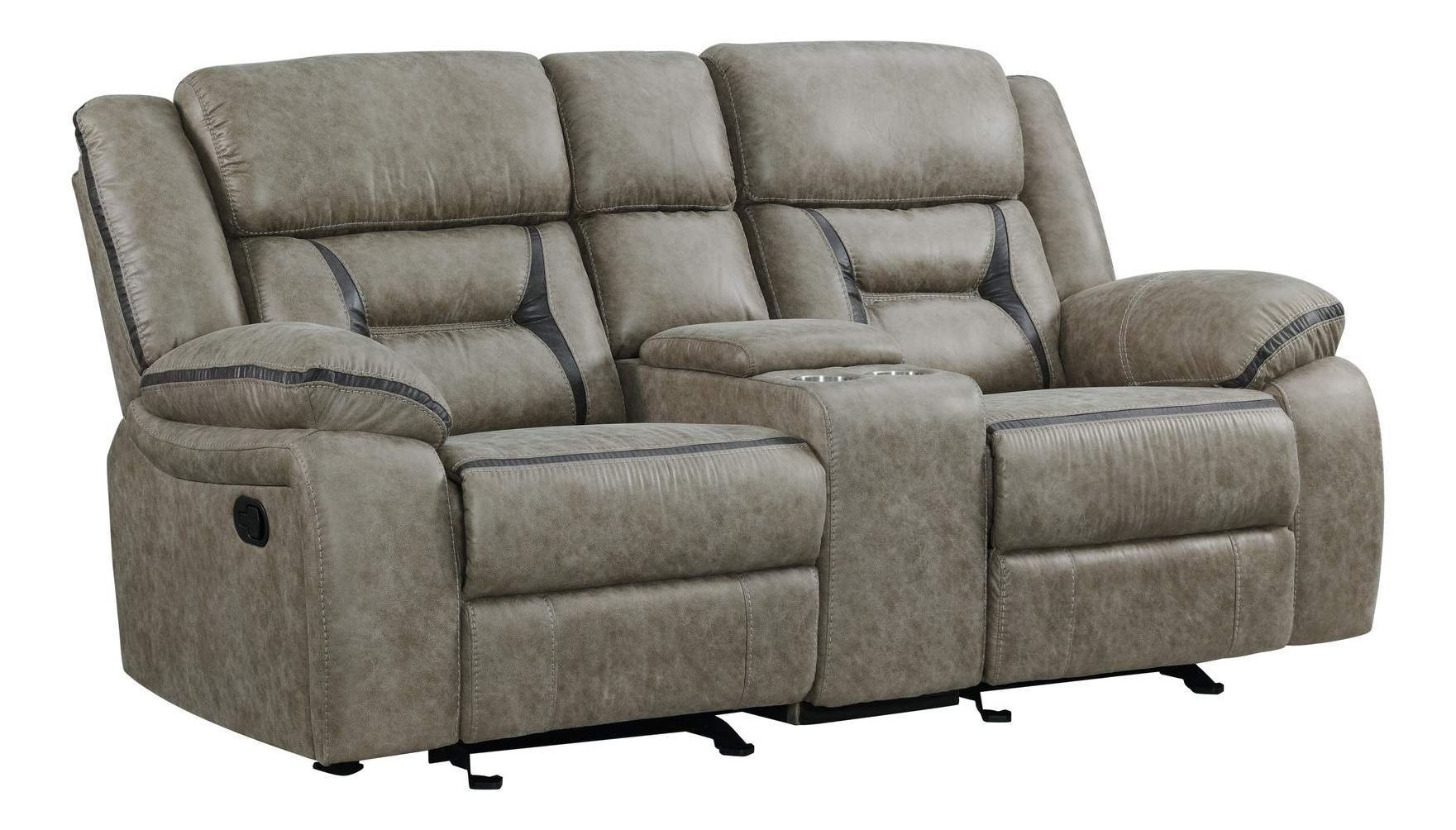 Denali Faux Leather Reclining Living Room Set