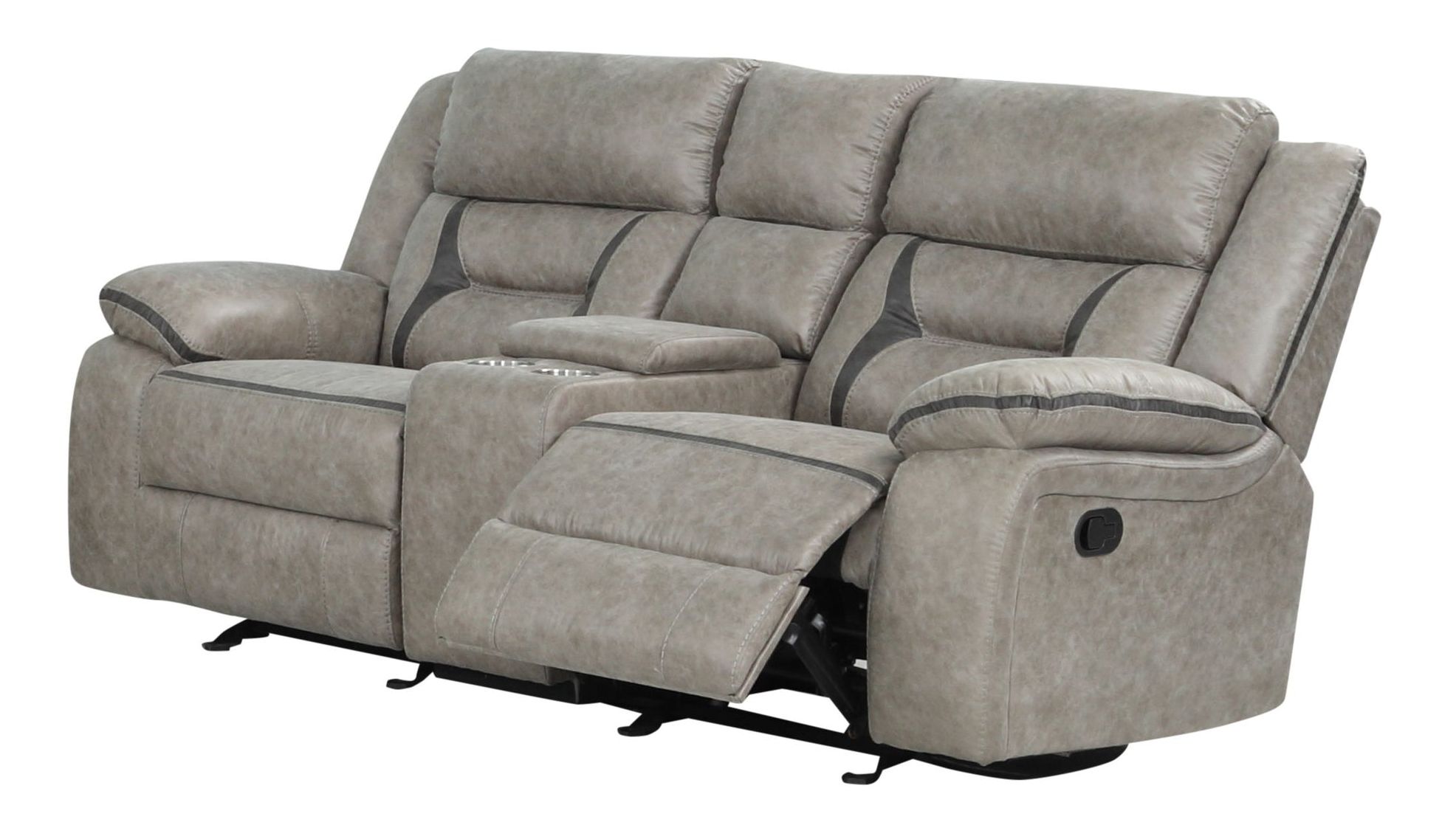 Denali Faux Leather Reclining Loveseat