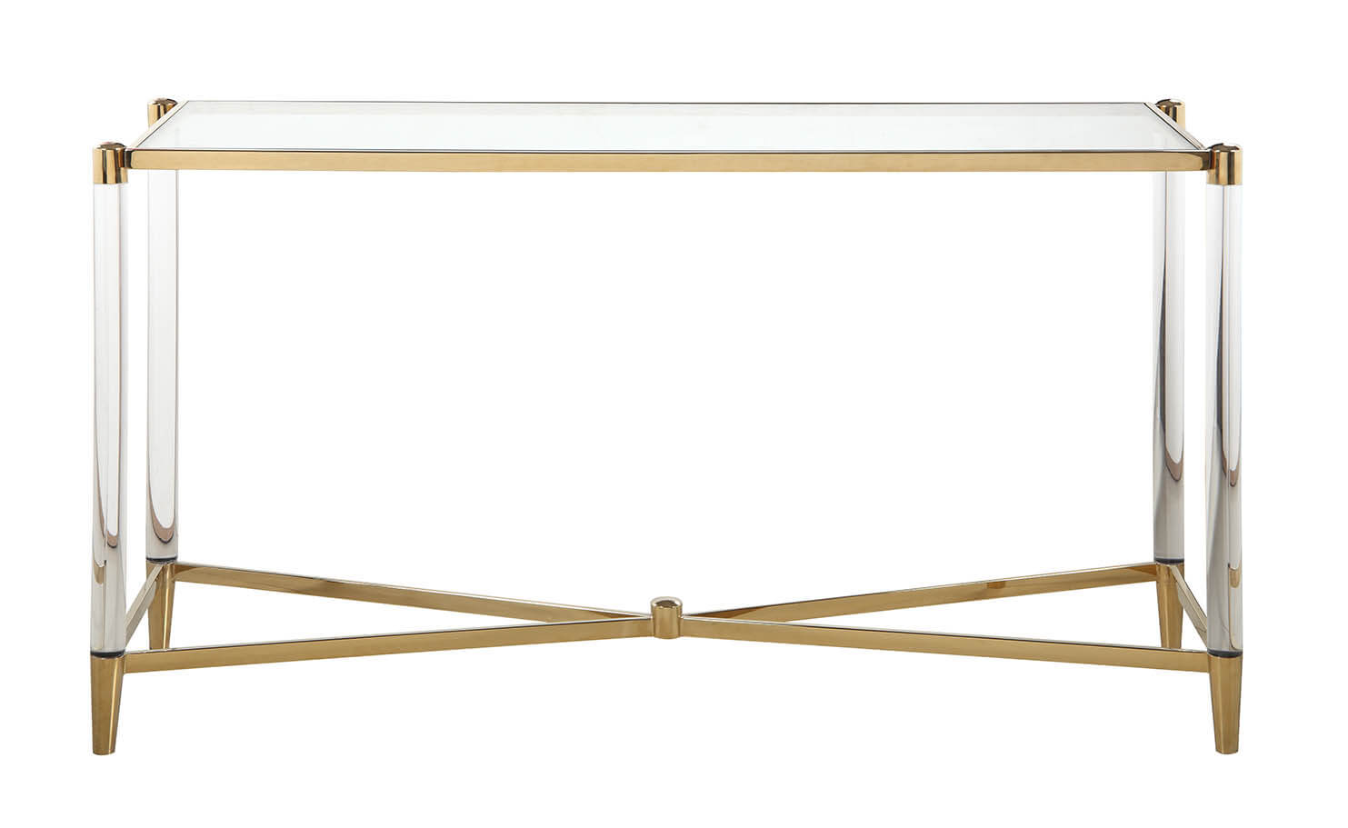 Denali Rectangular Glass Top Sofa Table