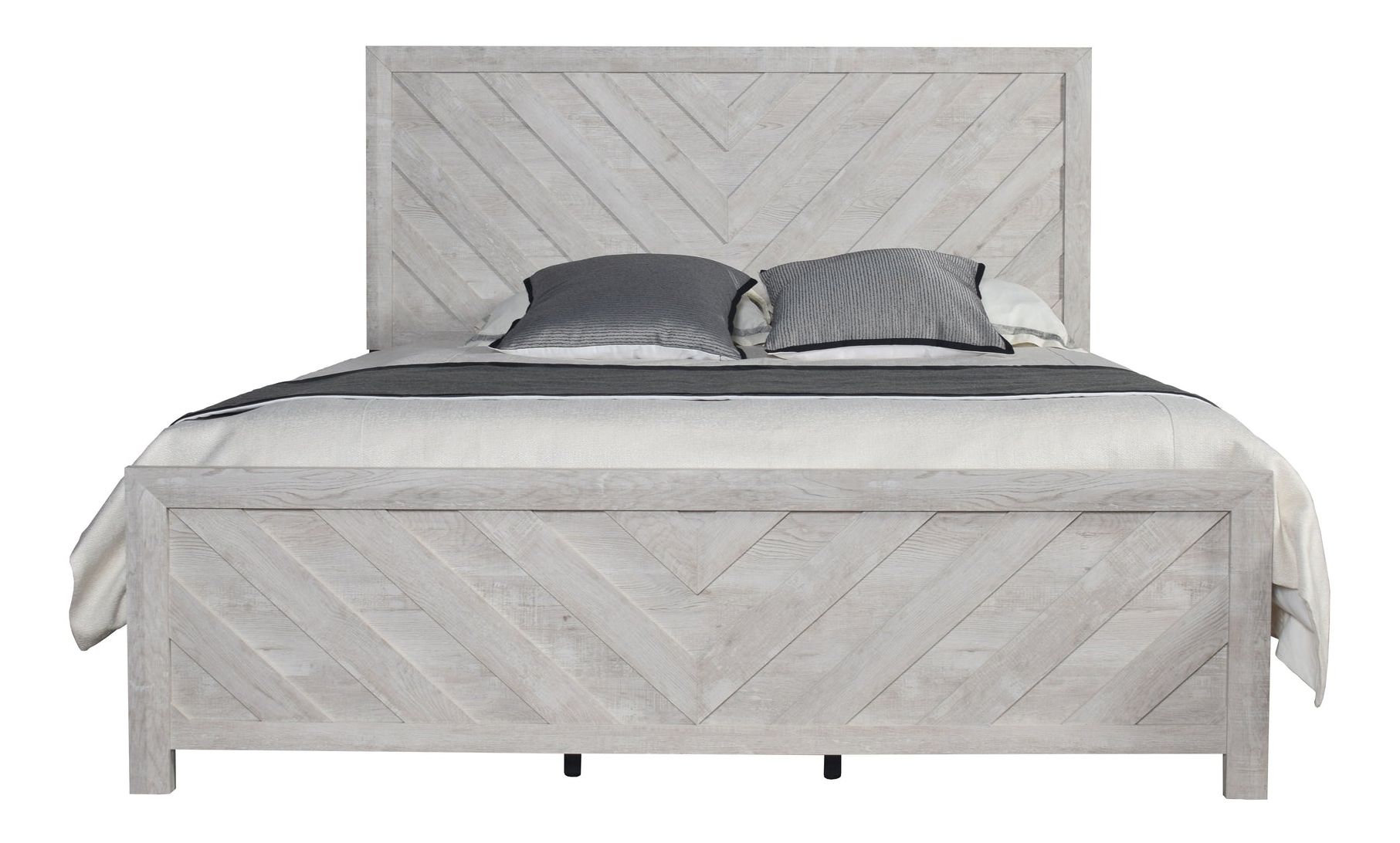 Denver Wood Veneer King Size Bed