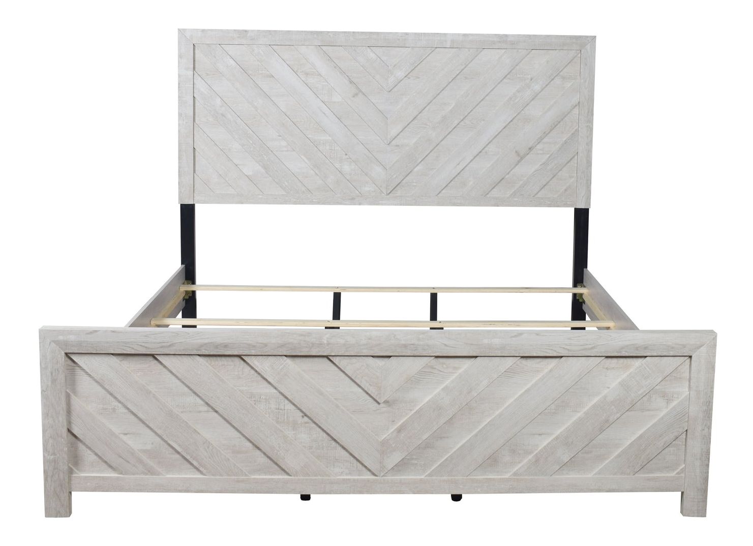 Denver Wood Veneer King Size Bed