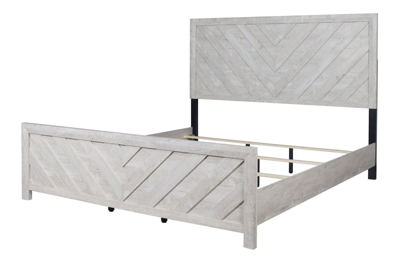 Denver Wood Veneer King Size Bed