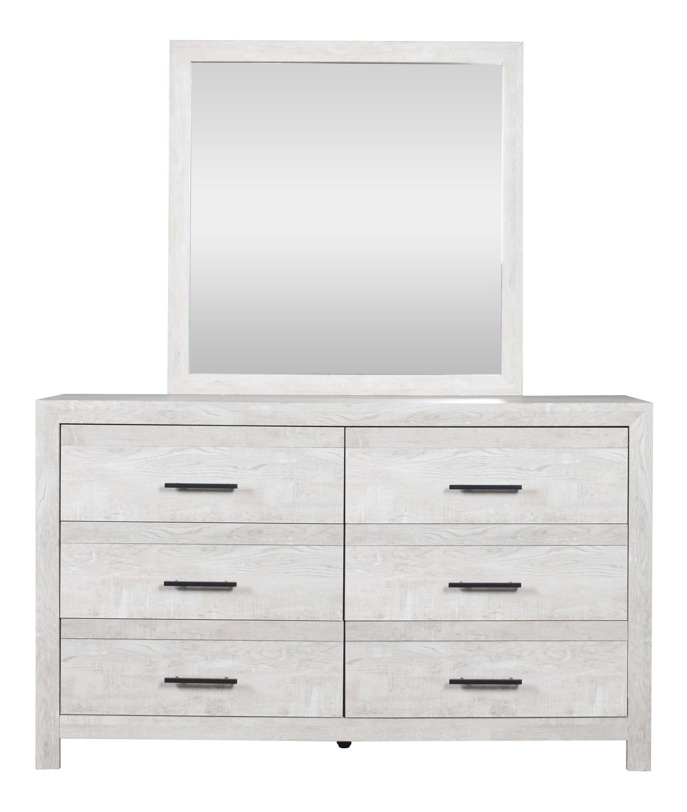 Denver Wood Veneer Square Mirror