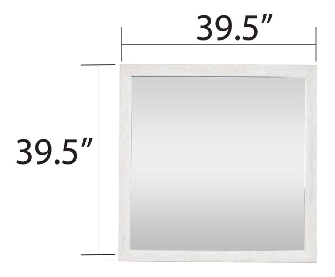 Denver Wood Veneer Square Mirror