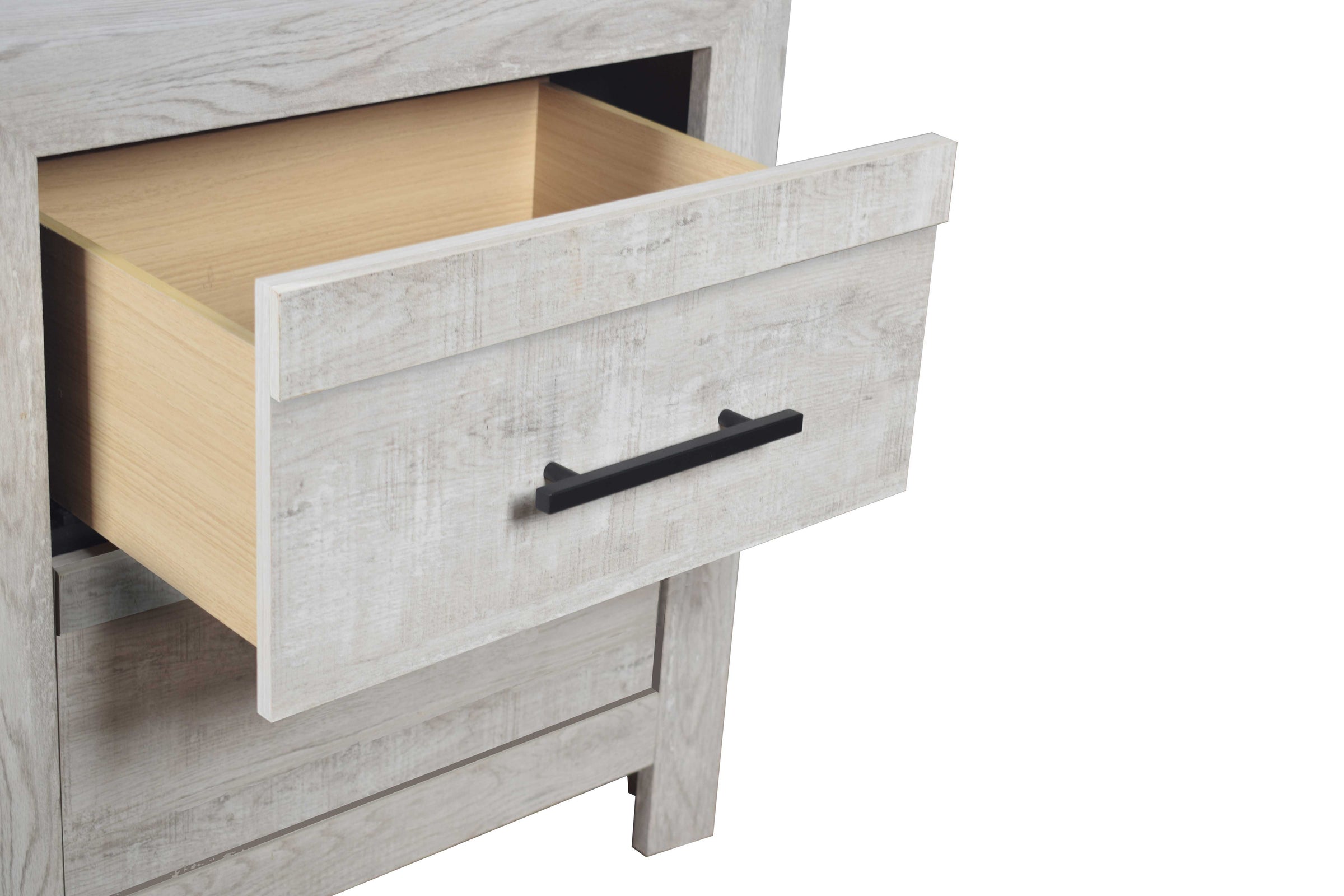 Denver 2-Drawer Wood Veneer Nightstand