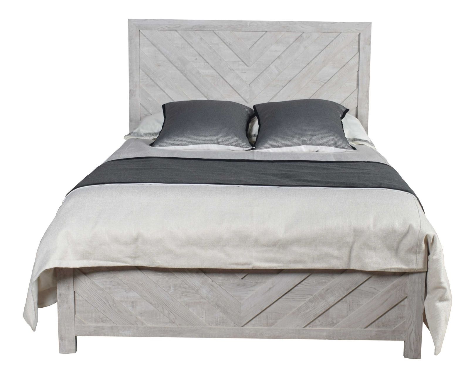 Denver Wood Veneer Queen Size Bed