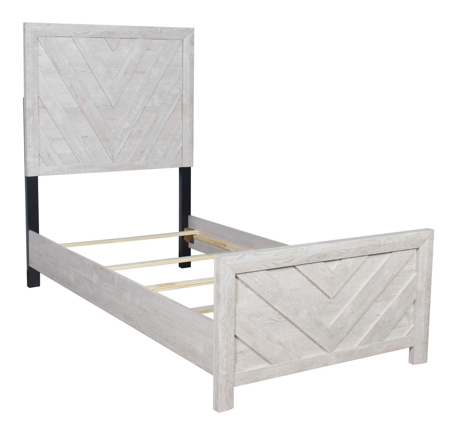Denver Wood Veneer Panel Bed