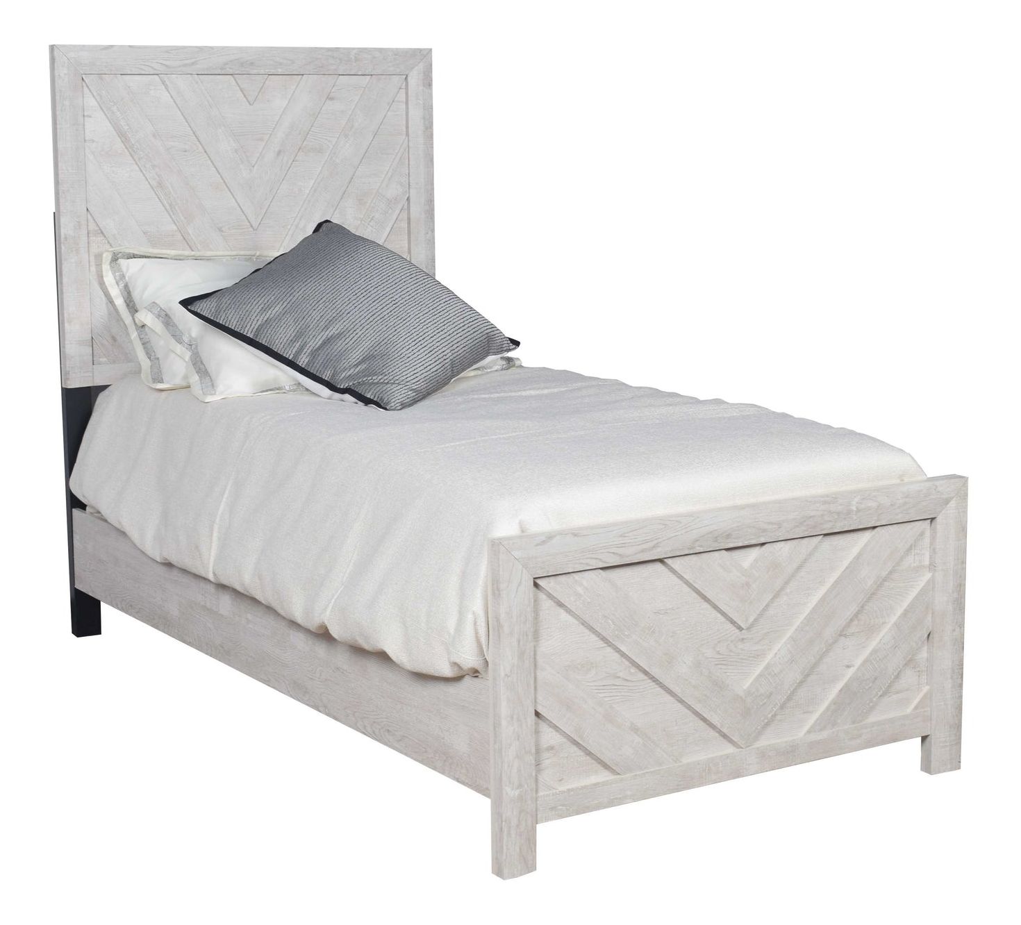 Denver Wood Veneer Panel Bed