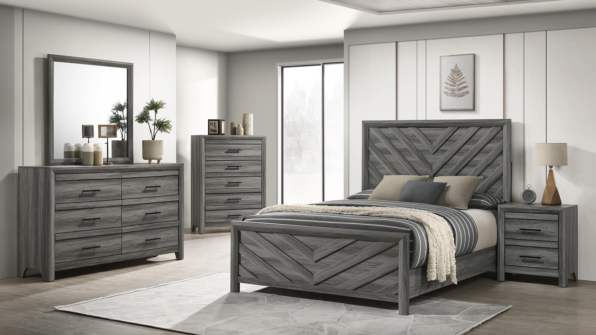 Denver Wood Regular Bedroom Set