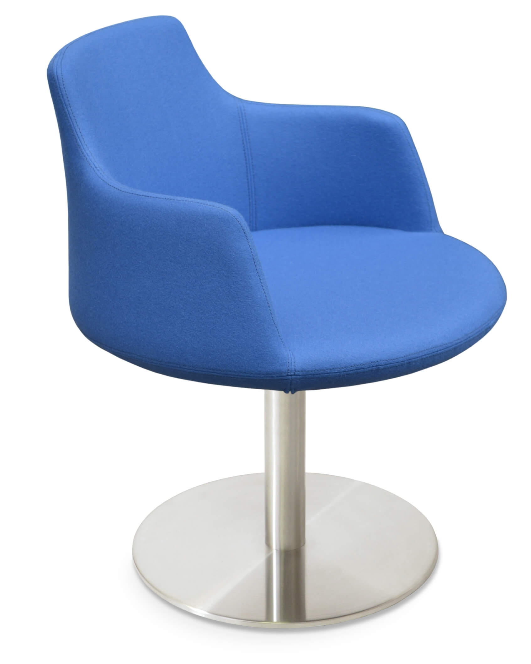 Dervish Round Swivel Dining Chair