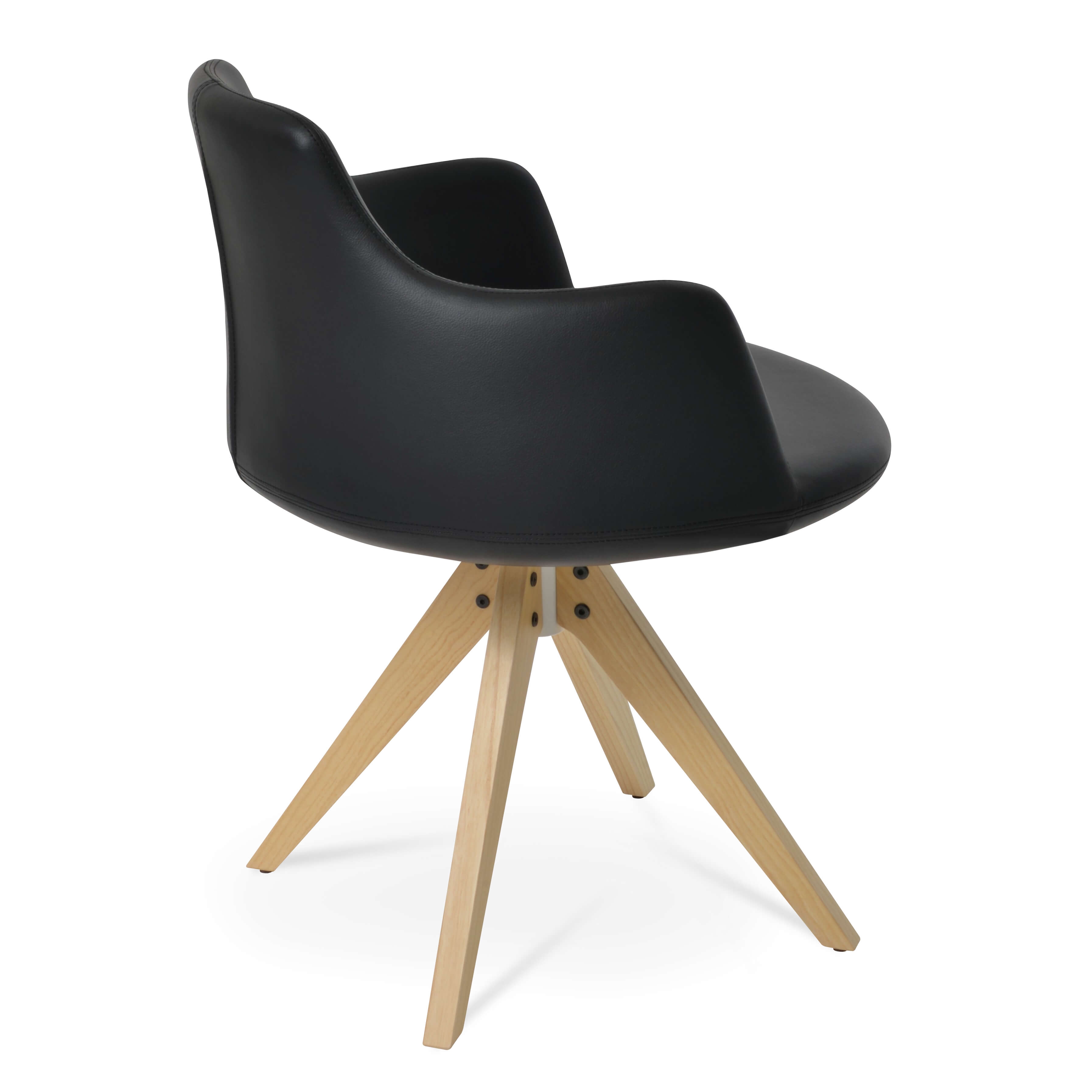 Dervish Swivel Dining Chair w/Pyramid Base