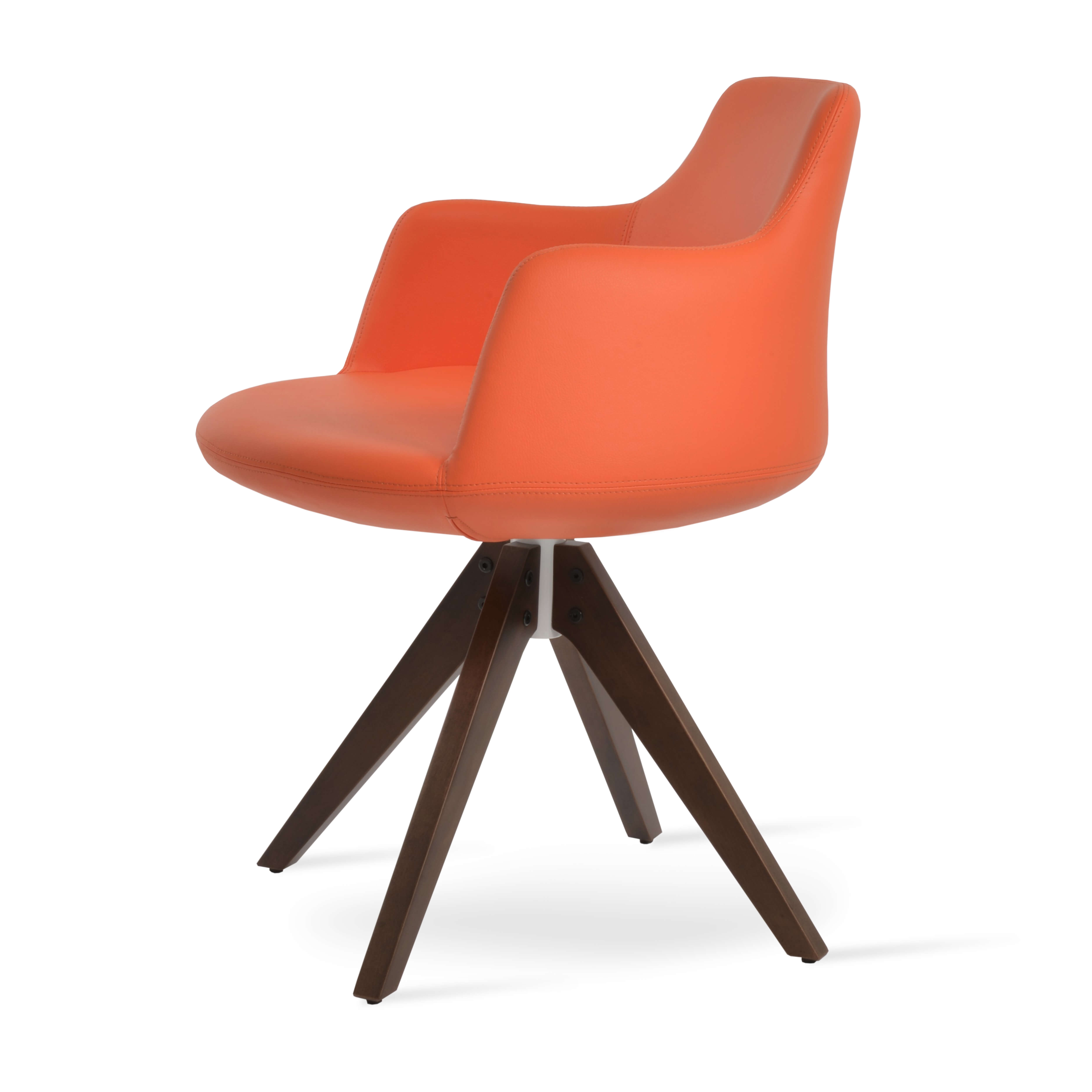Dervish Swivel Dining Chair w/Pyramid Base