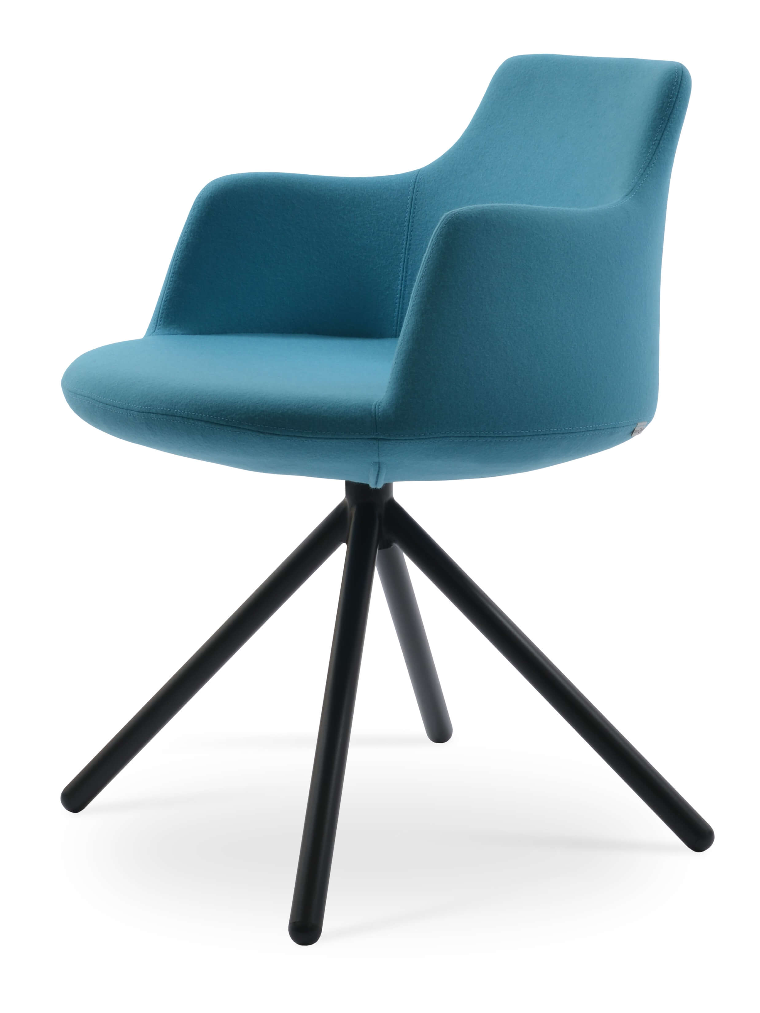 Dervish Stick Swivel Dining Chair