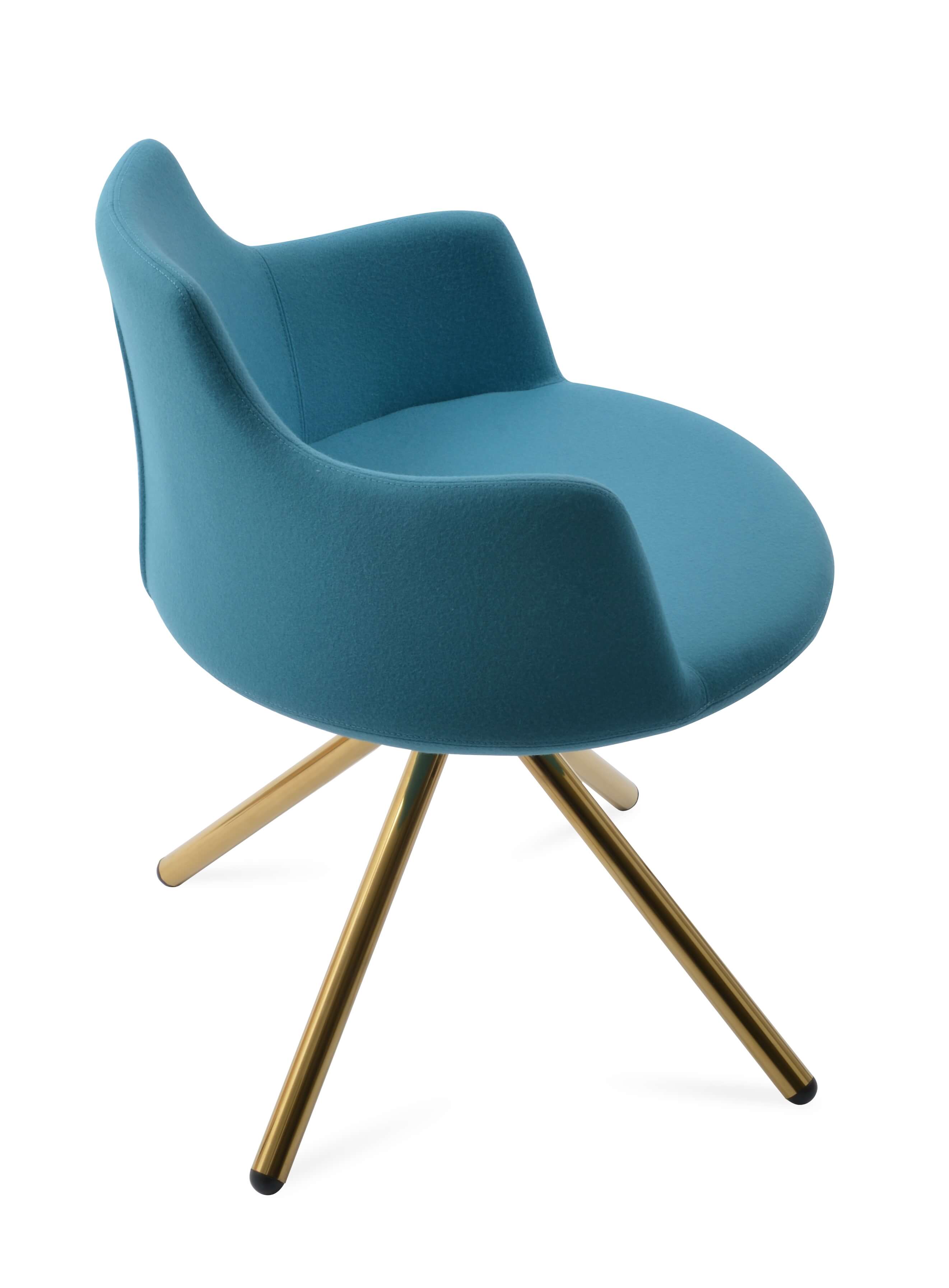 Dervish Stick Swivel Dining Chair
