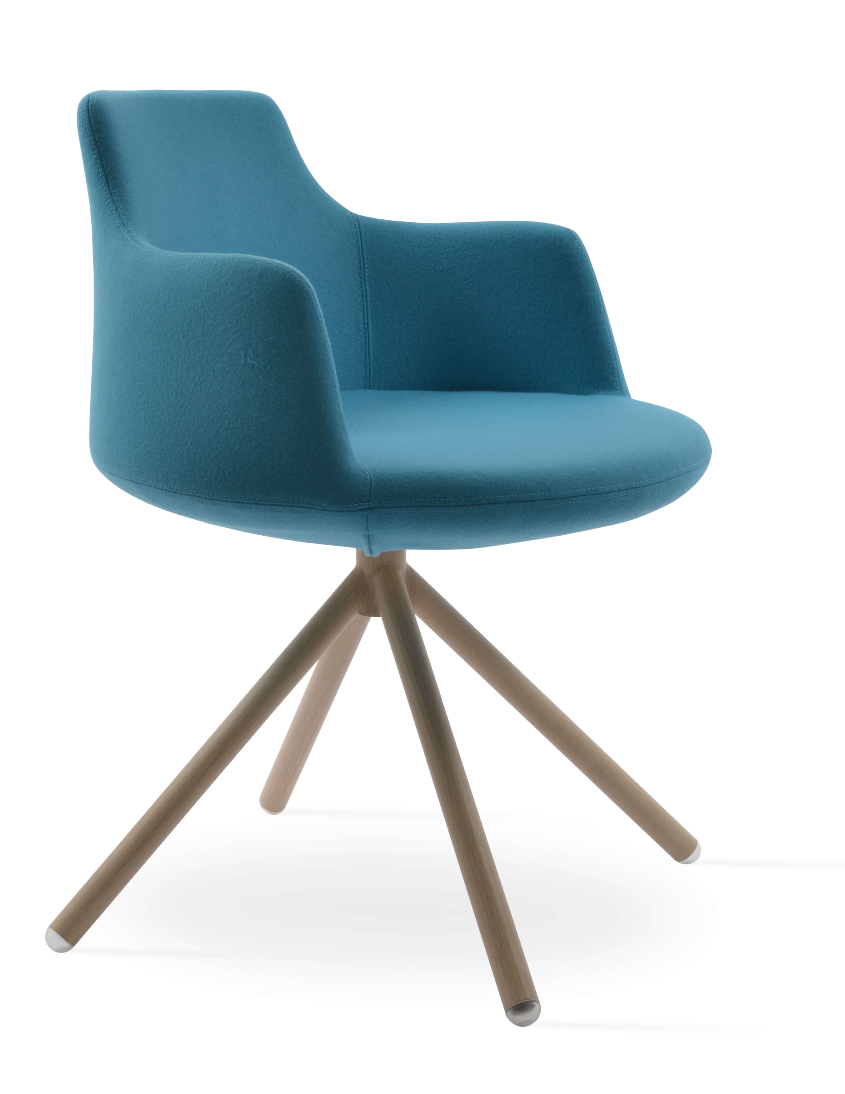 Dervish Stick Swivel Dining Chair
