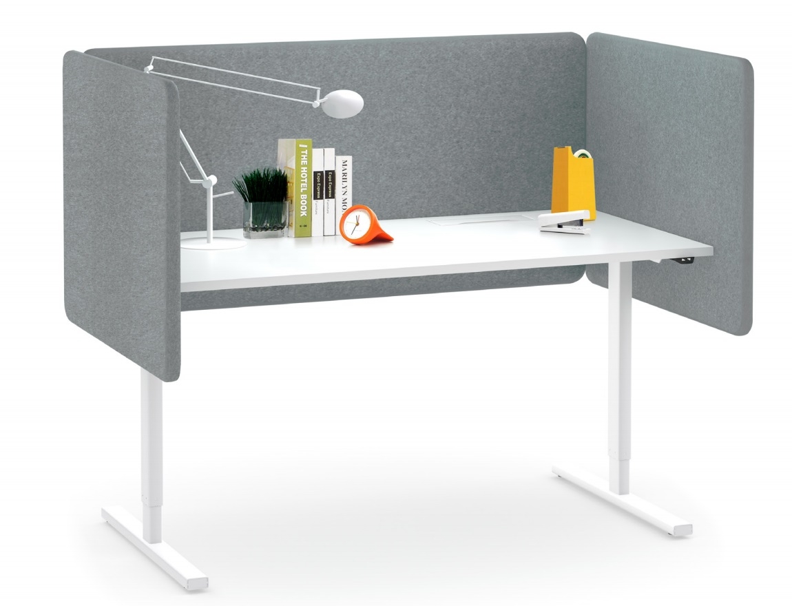 Desk 760 Fabric Acoustic Desk Screen (w/Fittings) for 47.2" Nova U/A/O/H Desk