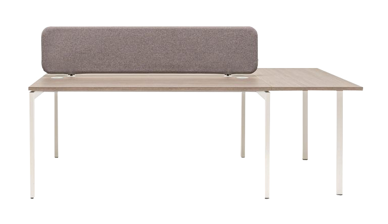 Twin Acoustic Fabric Screen for Single & Bench Desks