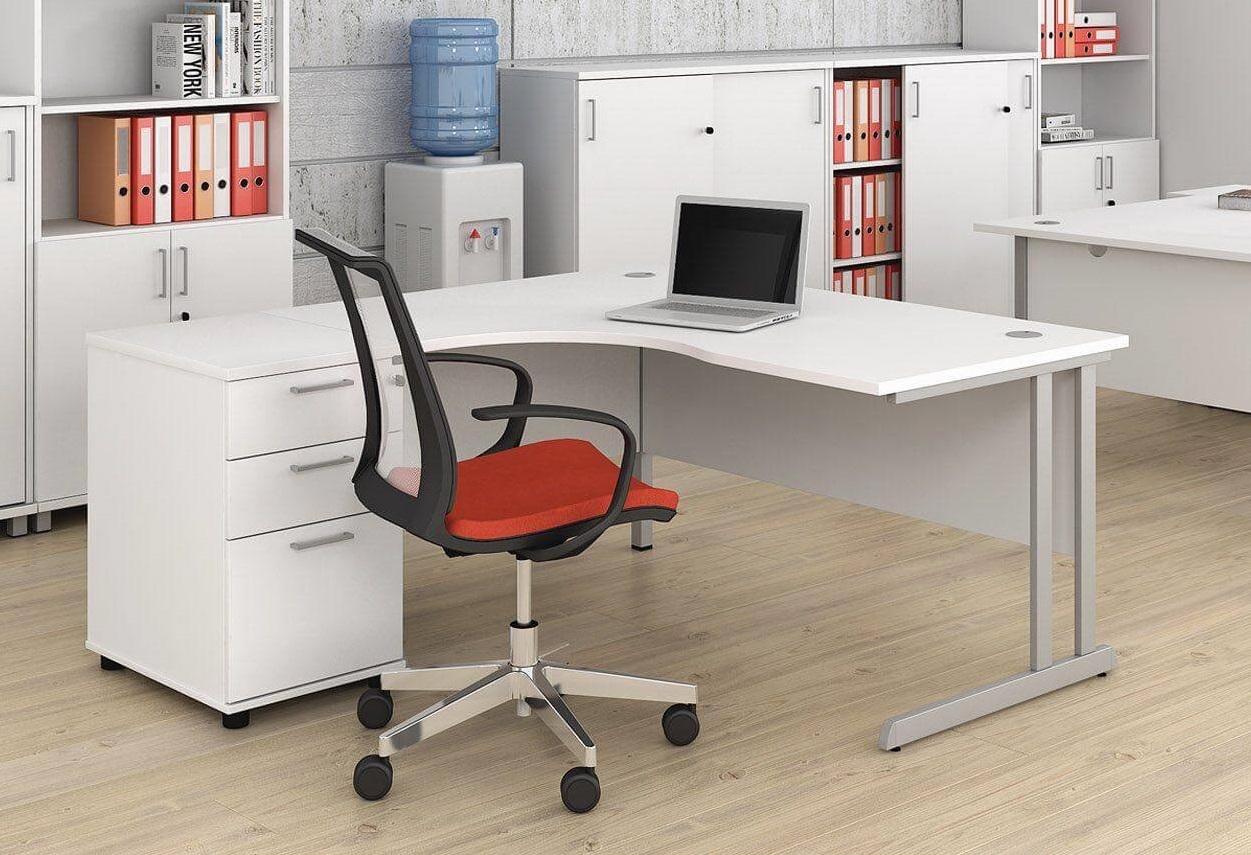 Optima C 55.1" Crescent Office Desk