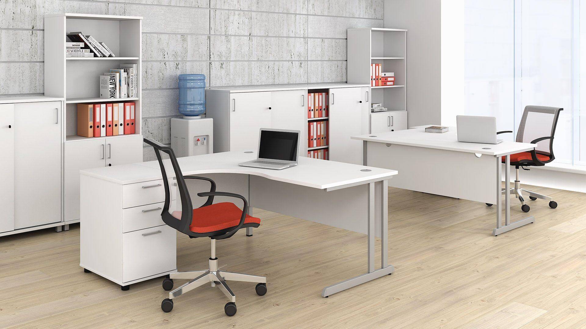Optima C 62.9" Crescent Office Desk