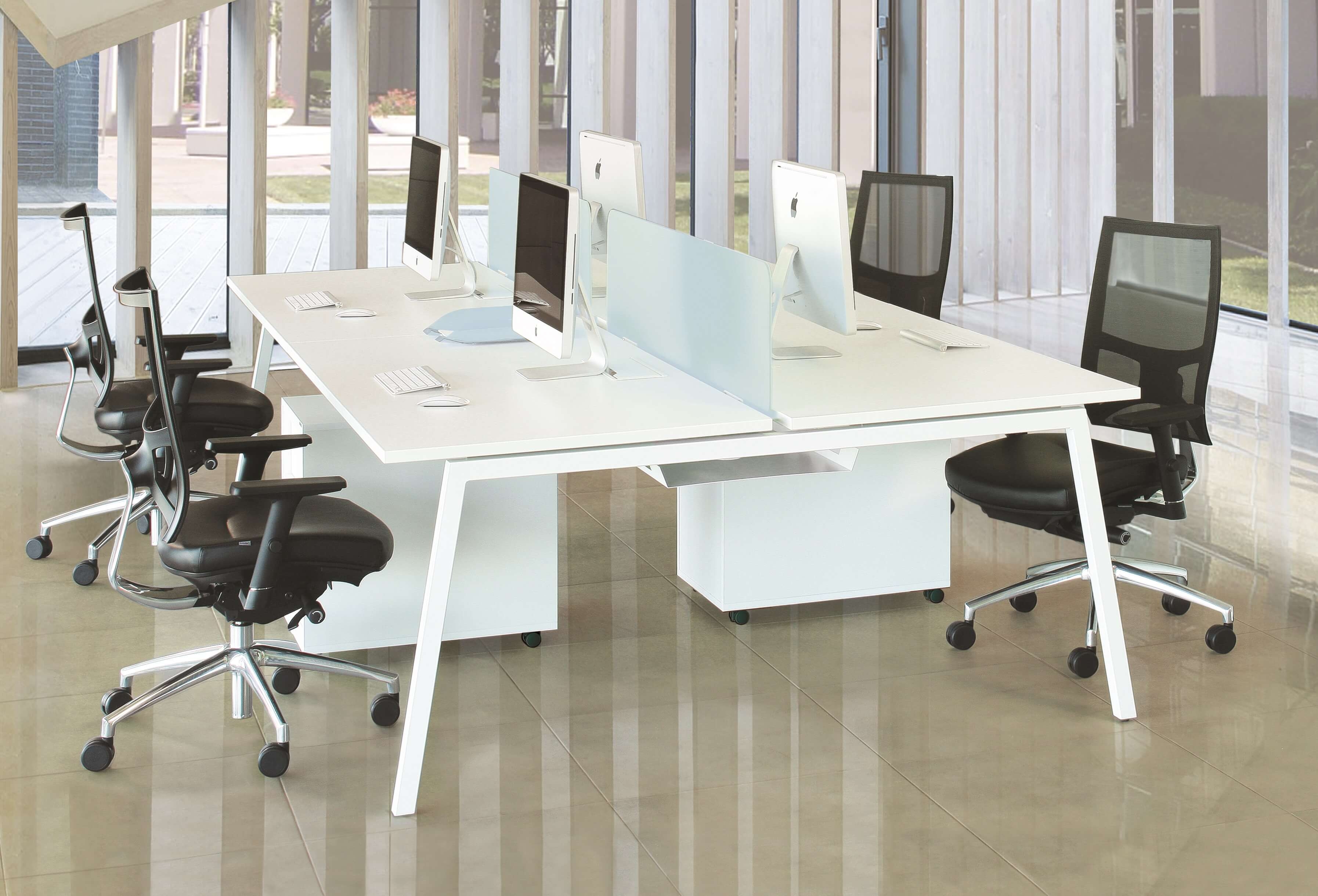 Nova A 110.2" Office 4-Desk Bench