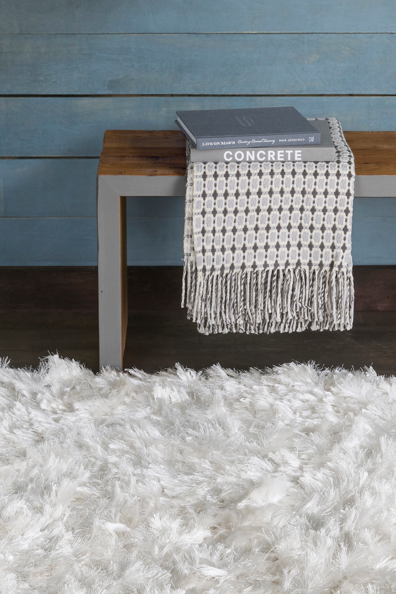Diano Polyester Rectangular Hand-woven Rug, 5' x 7'6"