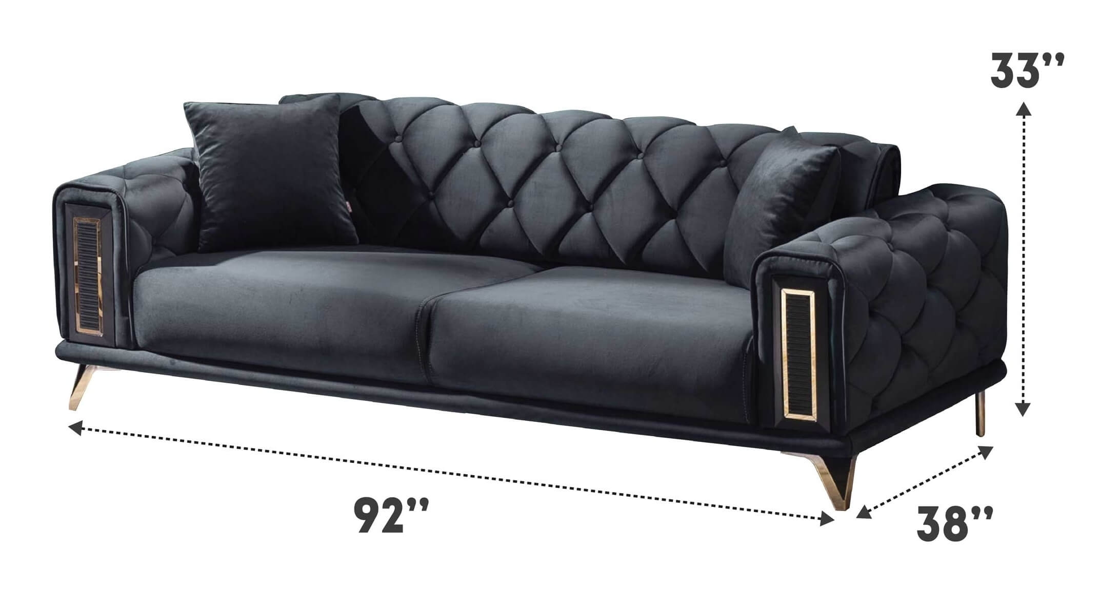 Diamond Velvet Sofa
