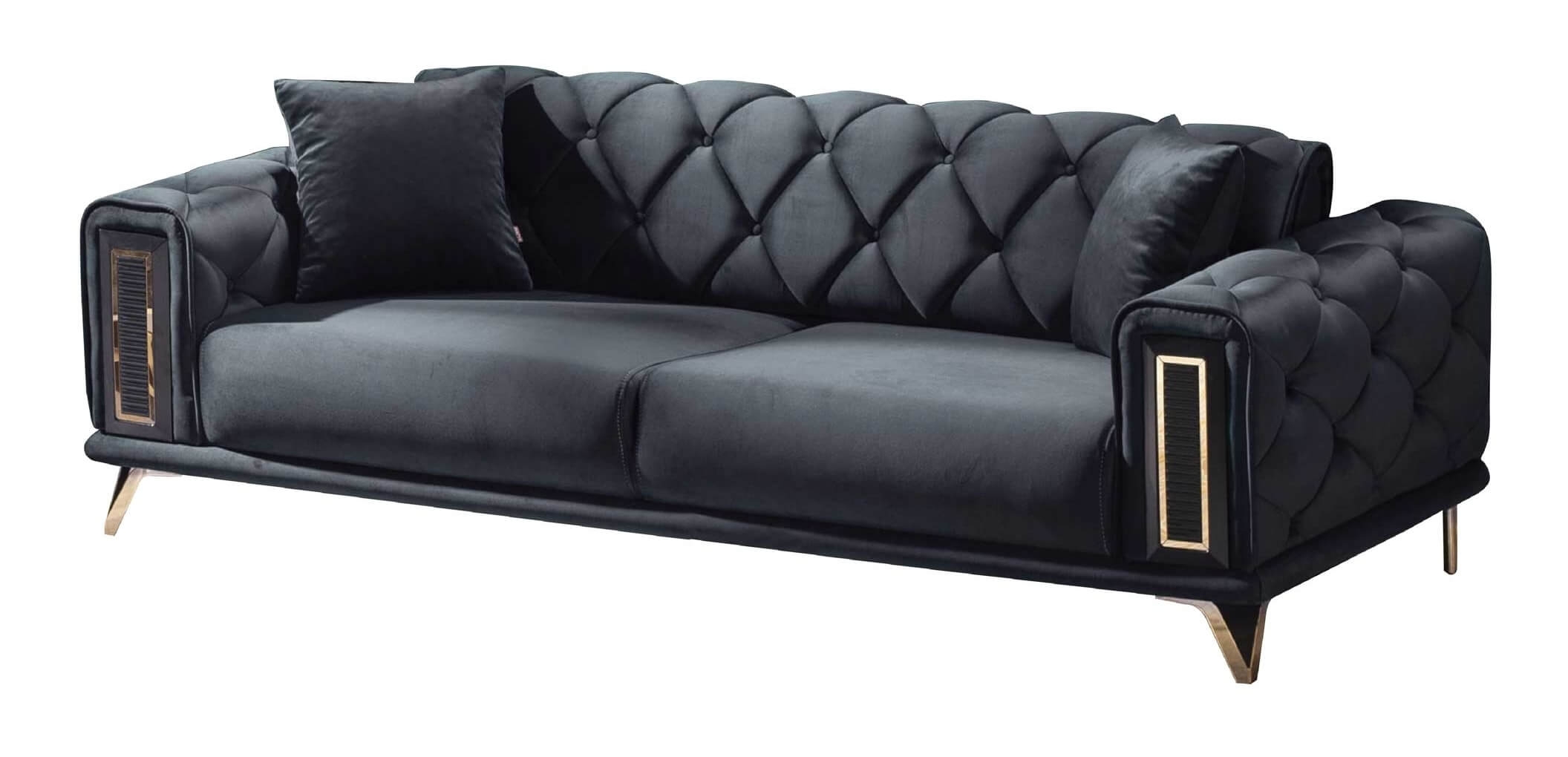 Diamond Velvet Living Room Set