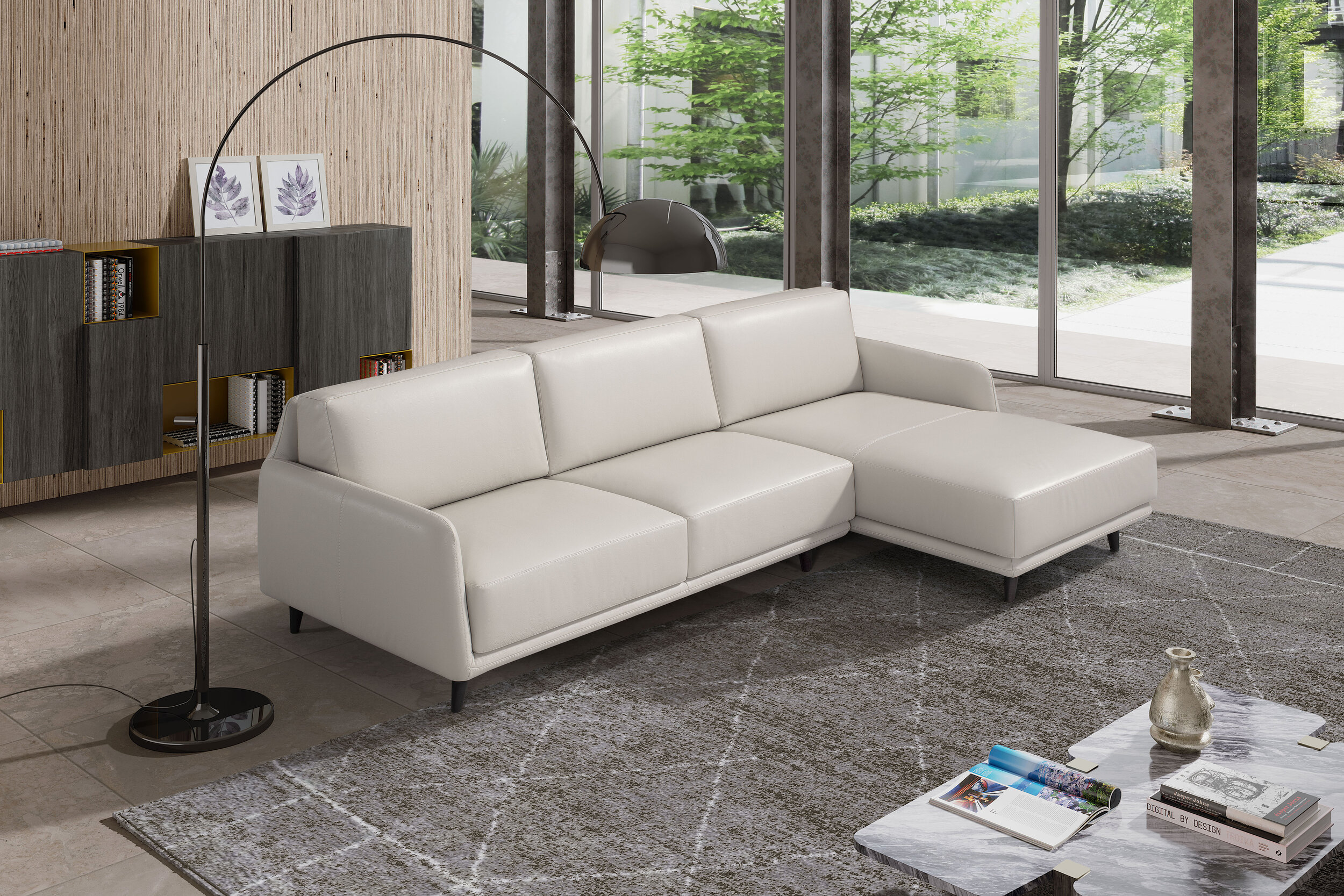 Diesis Gray Sectional Sofa