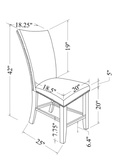 D04 Velvet Bar Stool