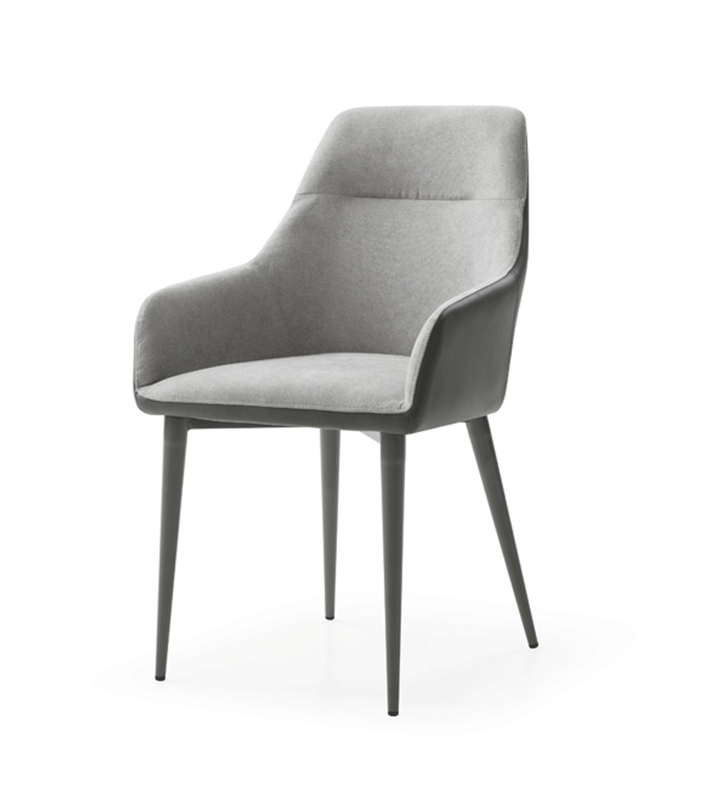 1254 Ecoleather/Fabric Dining Chair
