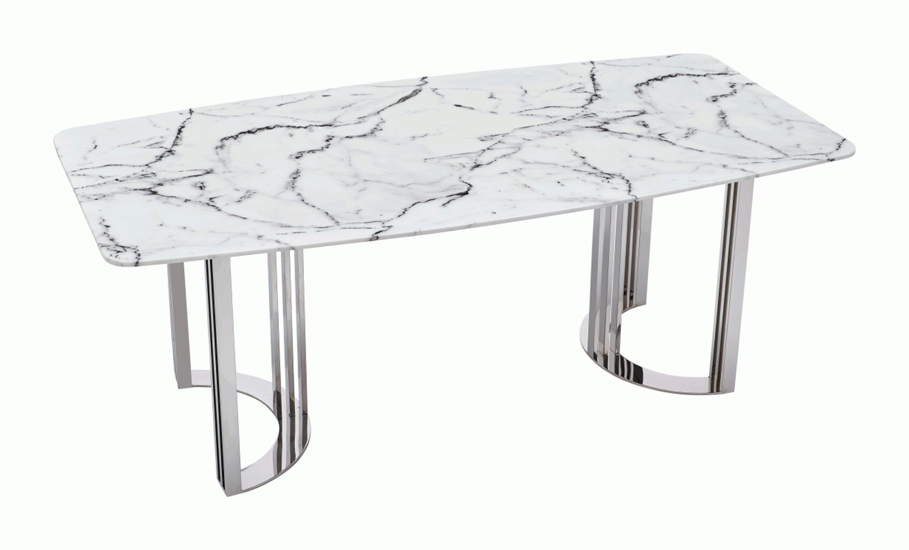 131 Modern Rectangular Marble Dining Table by ESF Furniture