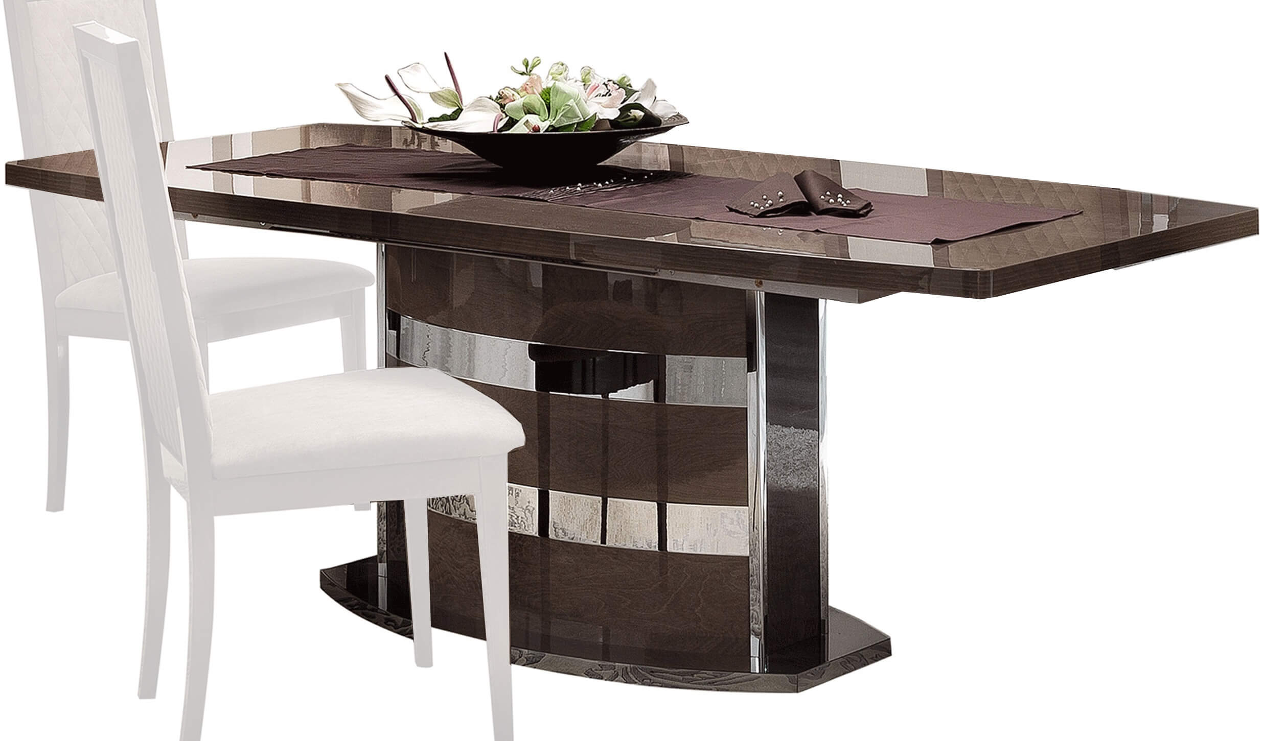 Platinum Dining Table w/18" Extension by Camelgroup, Italy