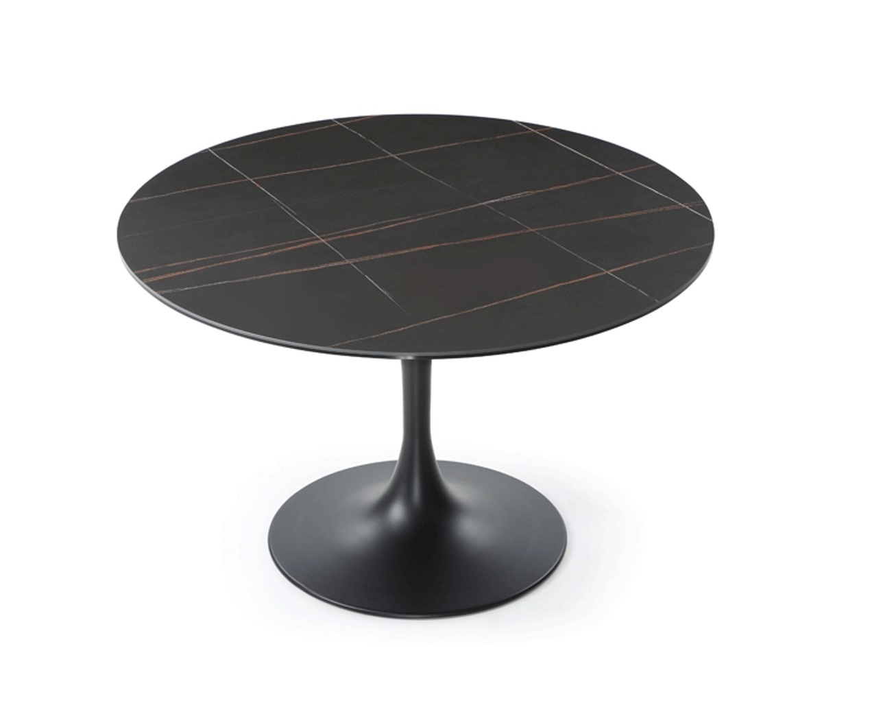 9088 Glass/Ceramic Round Dining Table