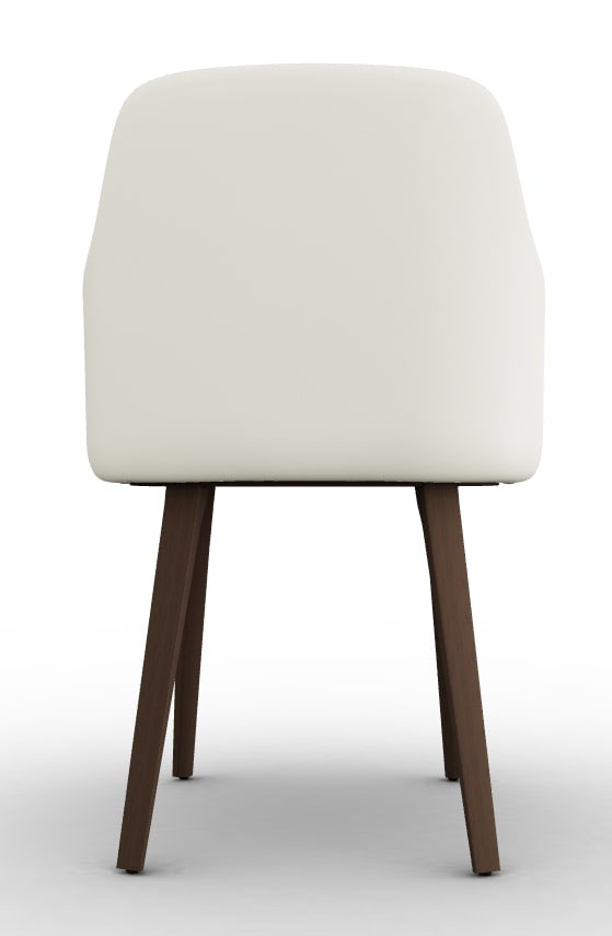 Adel Fabric/Wood Customizable Dining Armchair w/Wooden Base