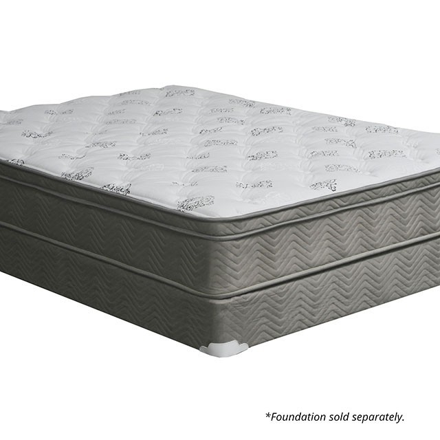 Aleksa 11" Euro Top Fabric Foam (Non-Flip) Mattress, Eastern King Size