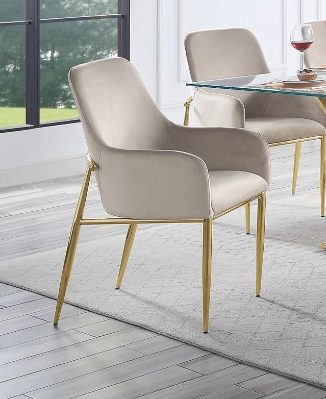 Barnard Glass/Steel Dining Room Set