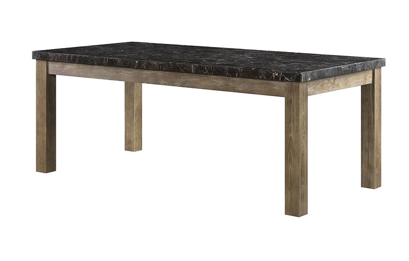 Charnell Marble/Wood Dining Room Set