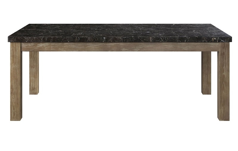 Charnell Marble/Wood Dining Room Set